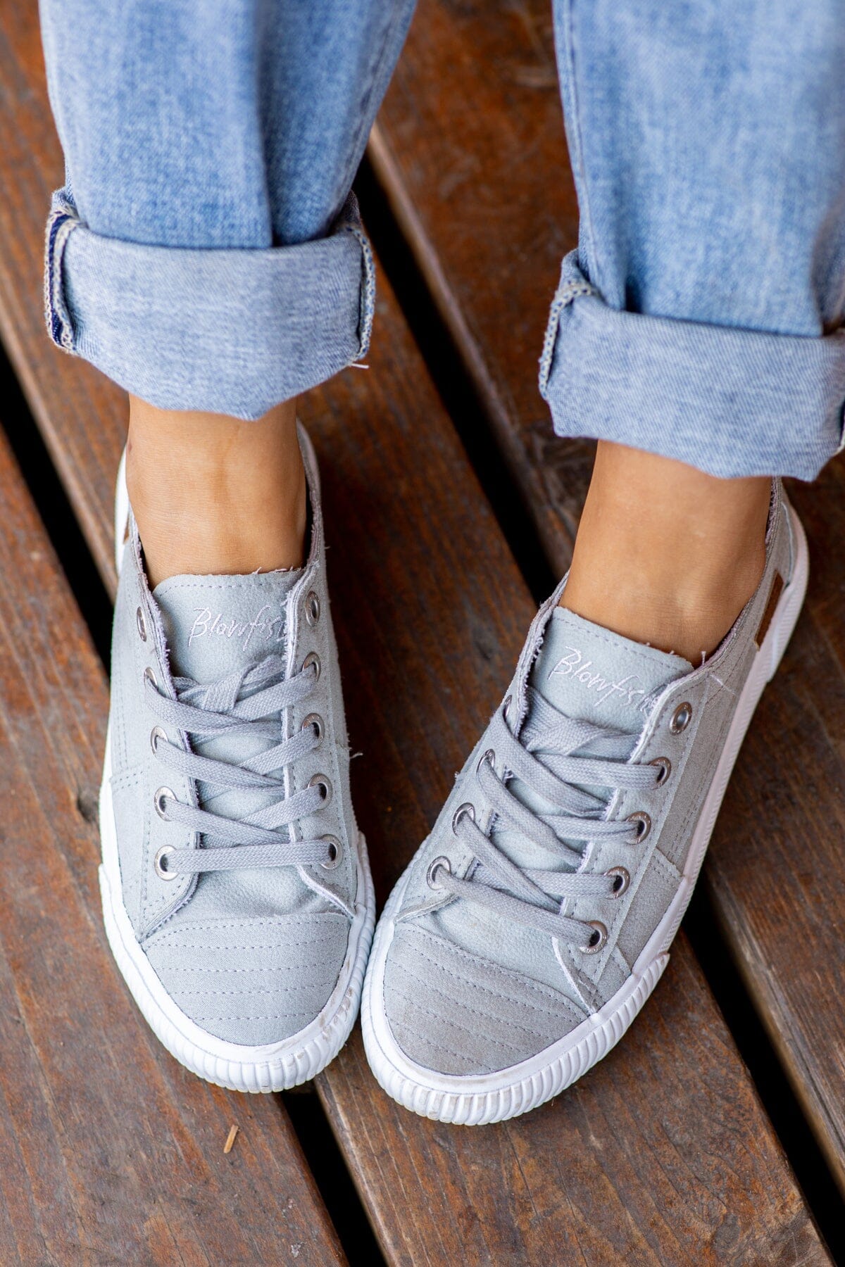 Light Grey and White Sneakers - Filly Flair