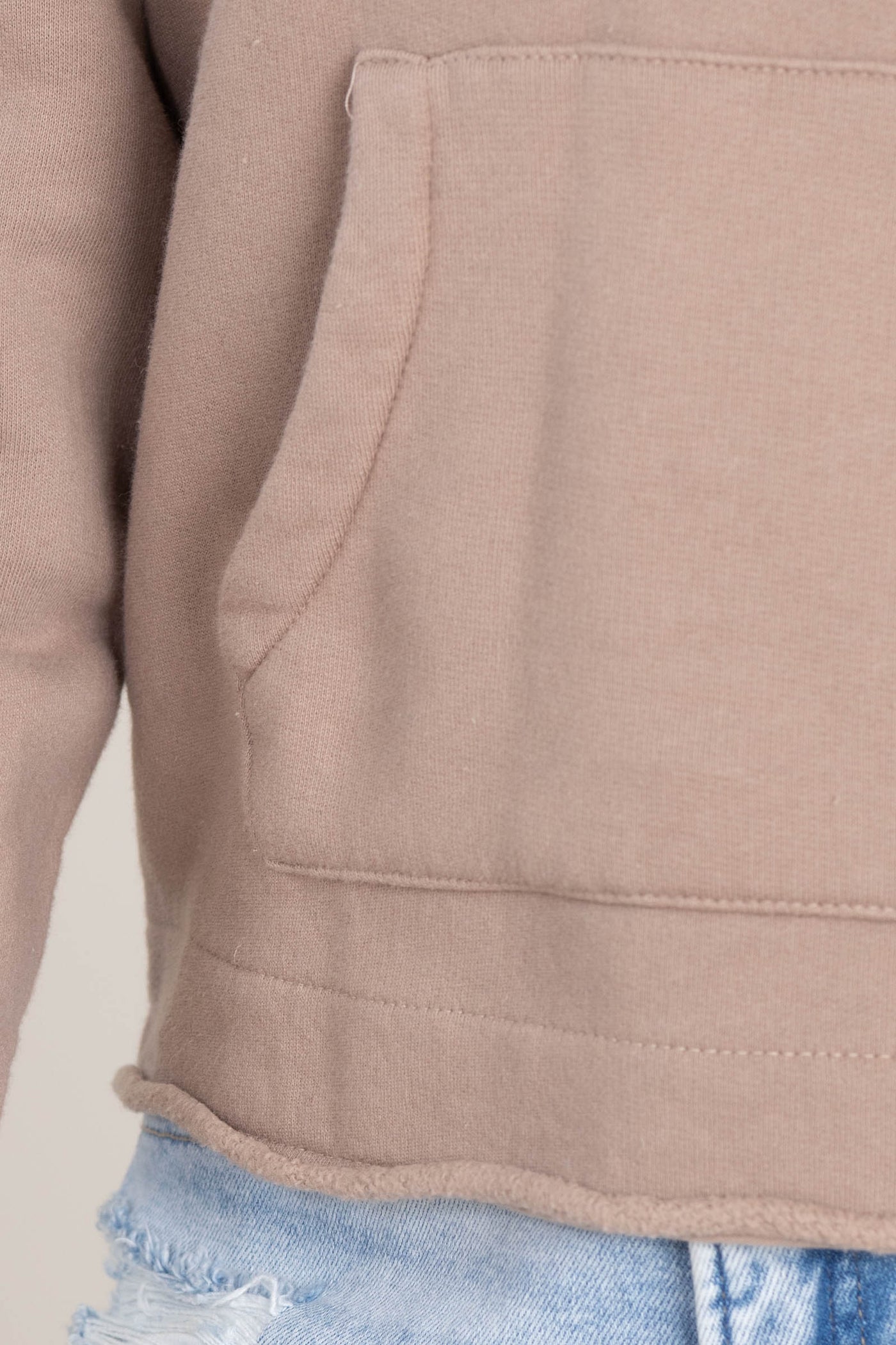 V-Neck Cotton Drawstring Hoodies