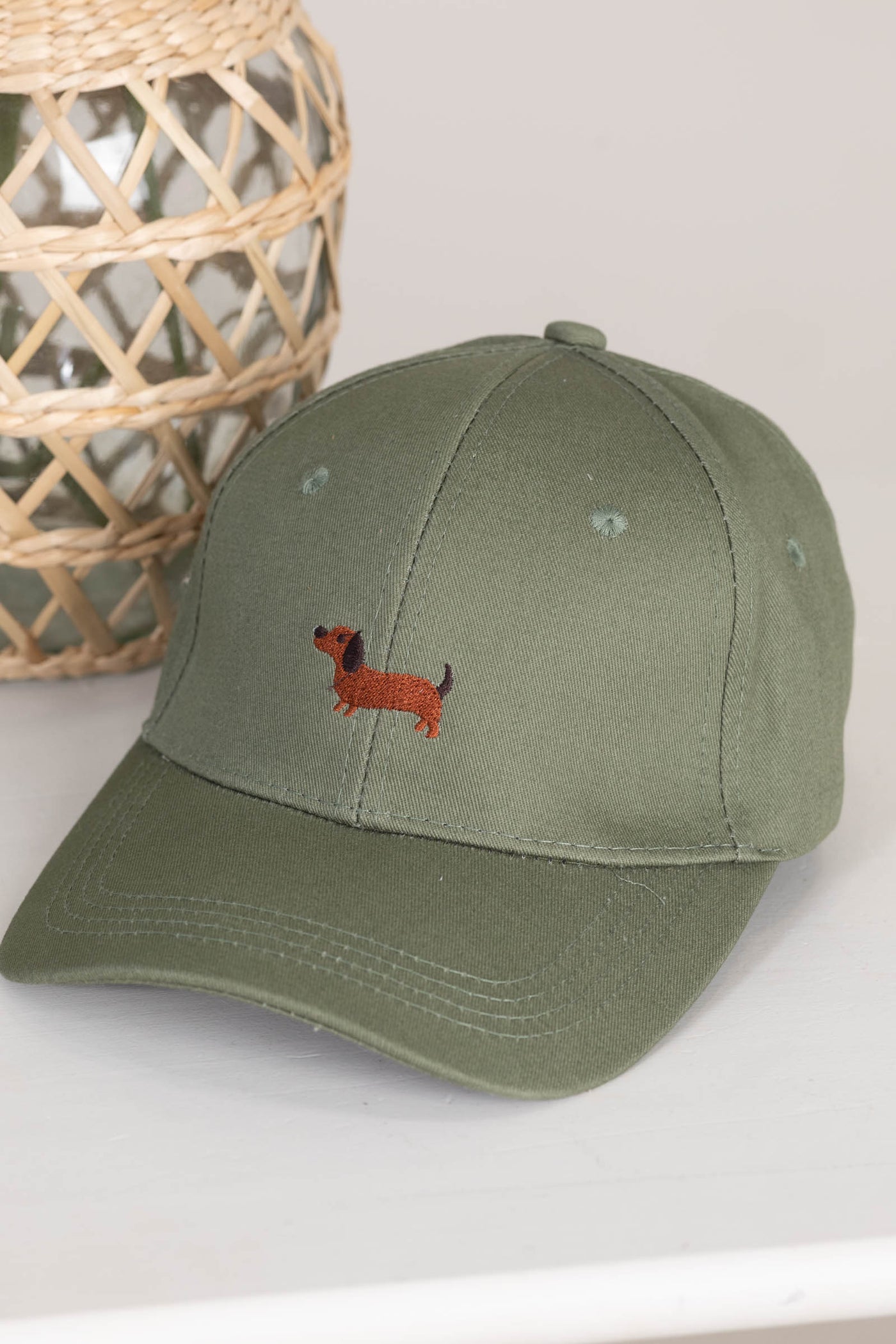 Winnie Dog Embroidered Classic Caps