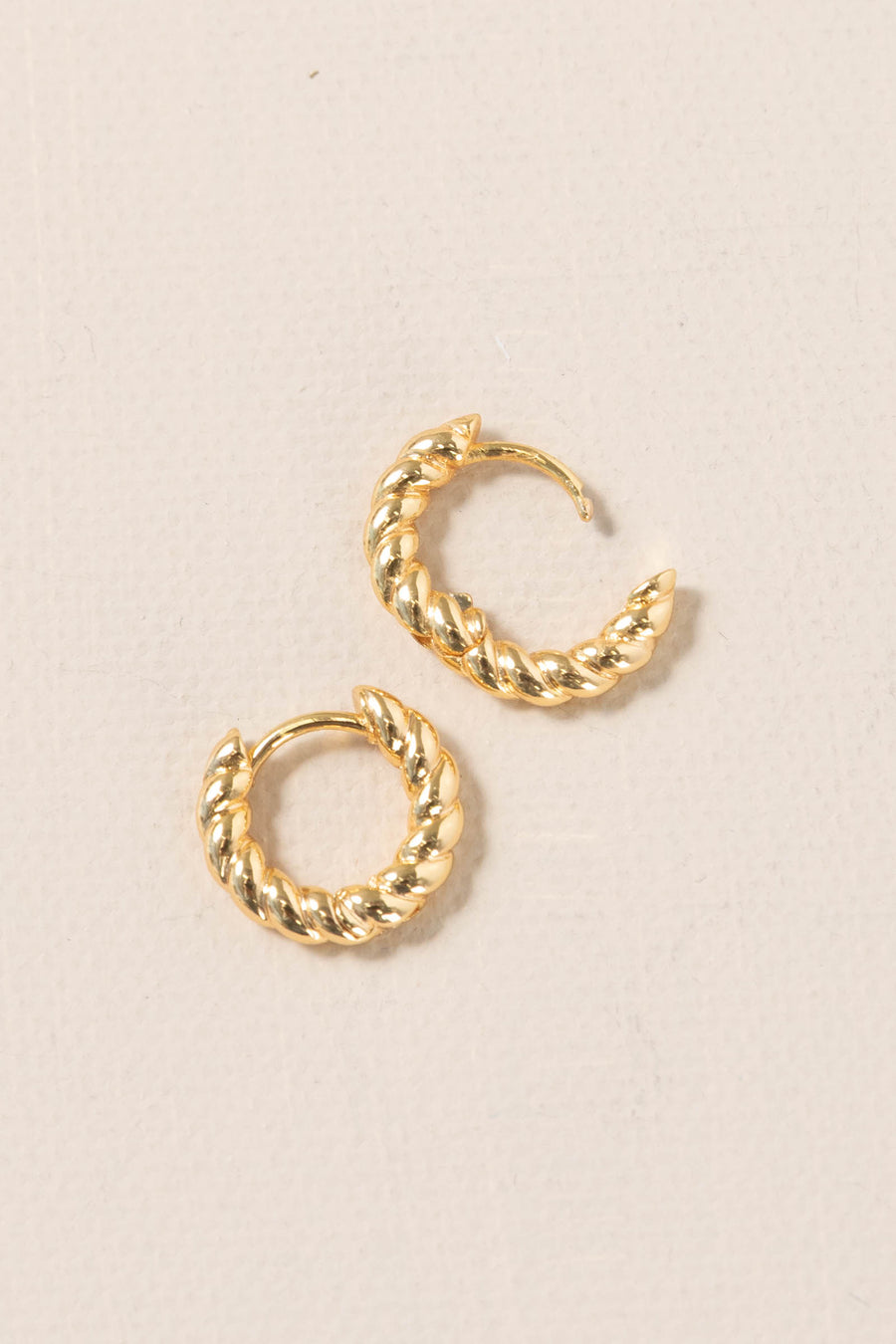 Twisted Huggie Earrings