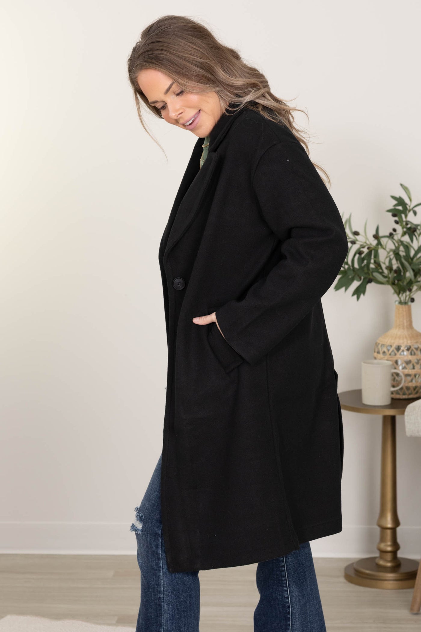 Tailored Trench Coats With Single Button