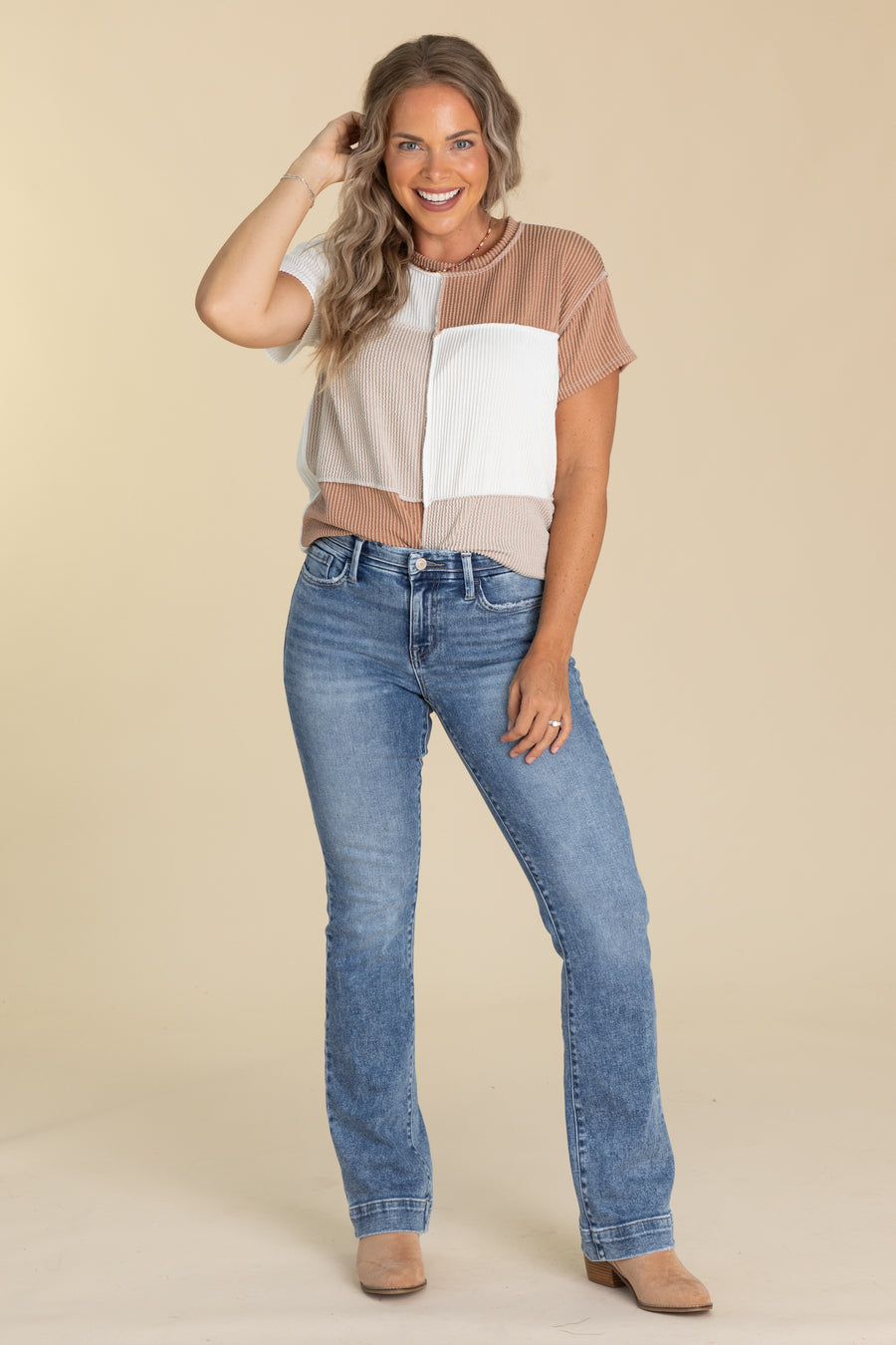 Vervet Midrise Seamless Waistband Bootcut Jean