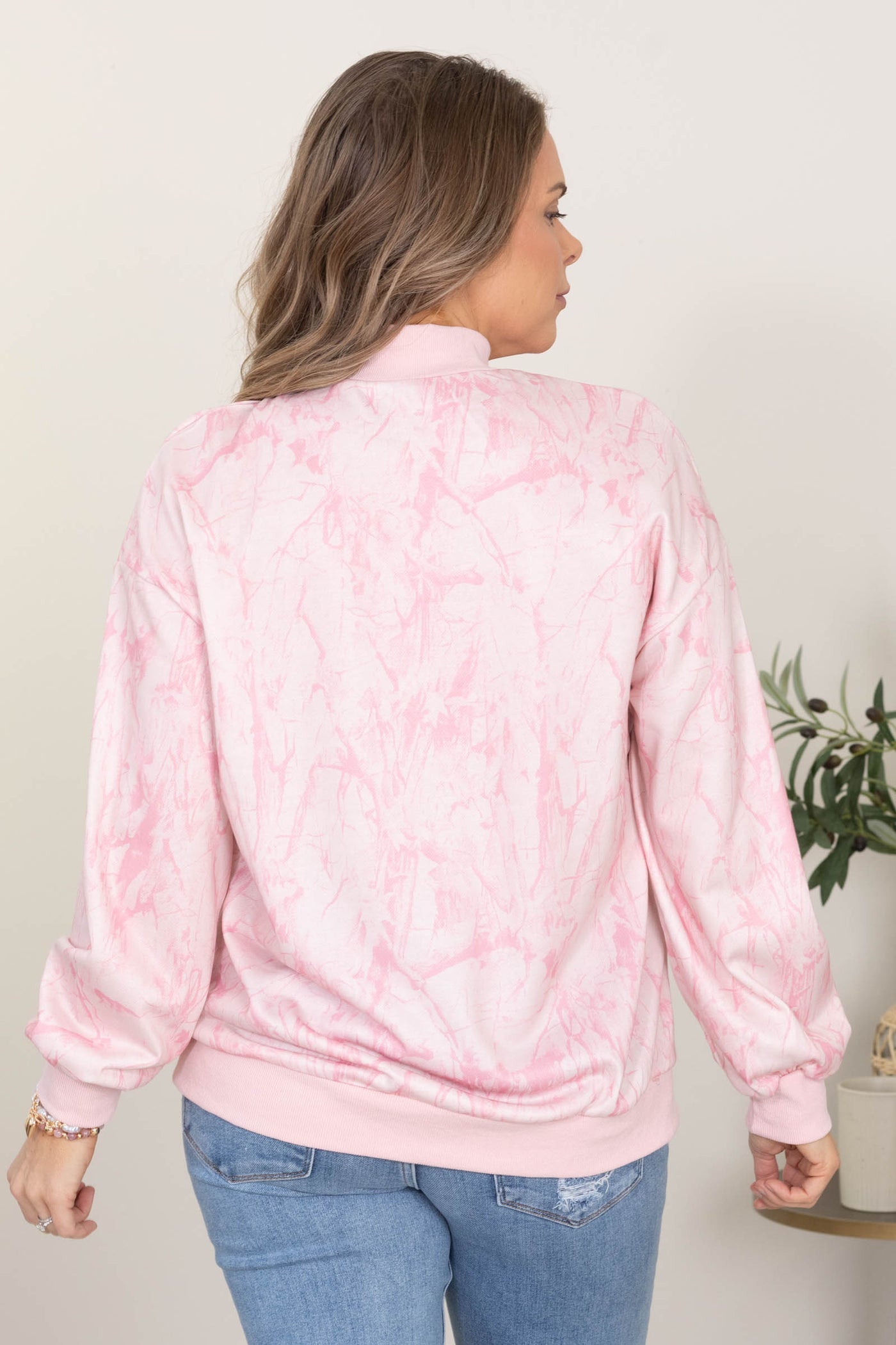 Camo Mock Neck Sweatshirts