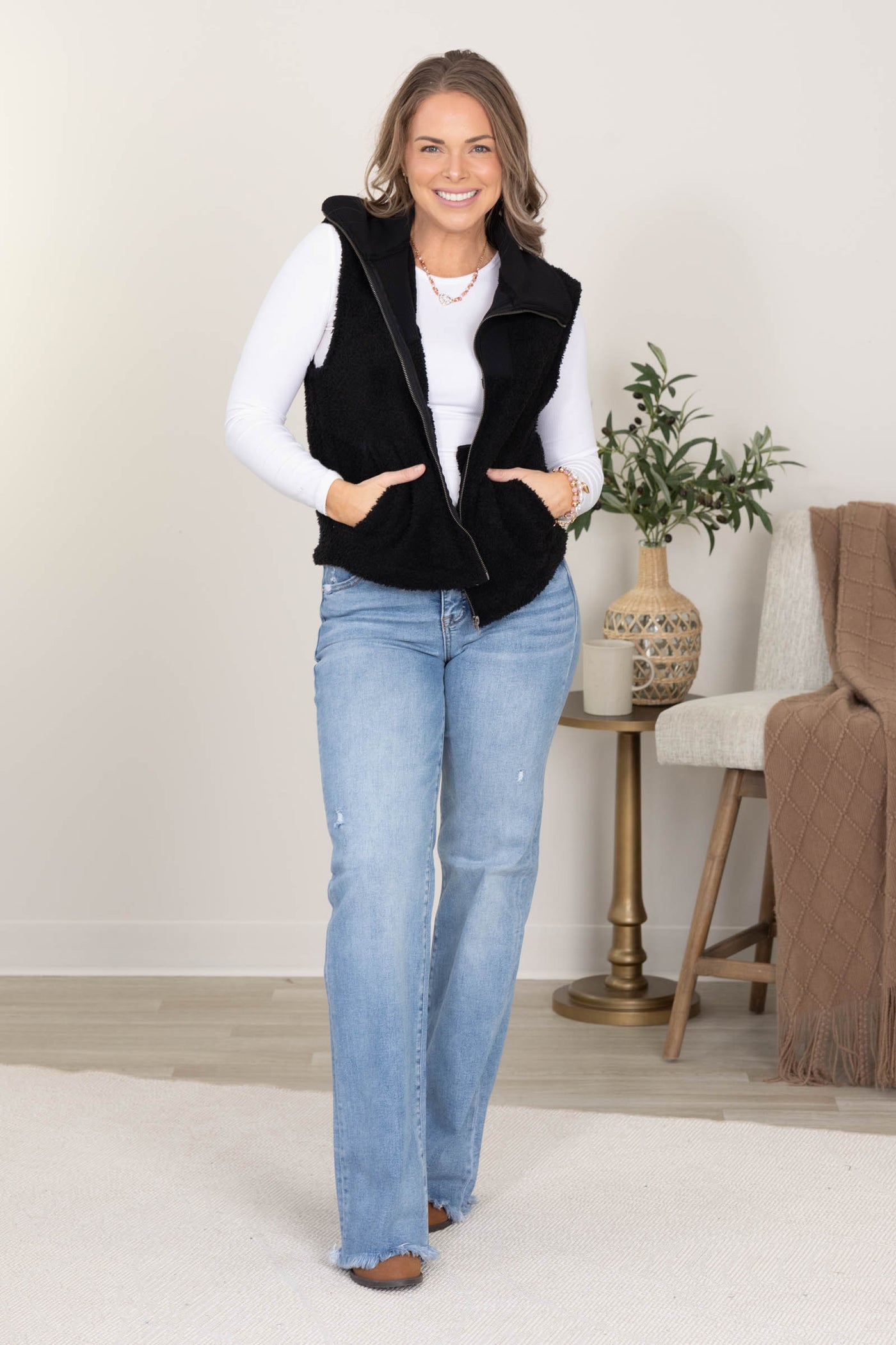 Sherpa Full Zip Vest