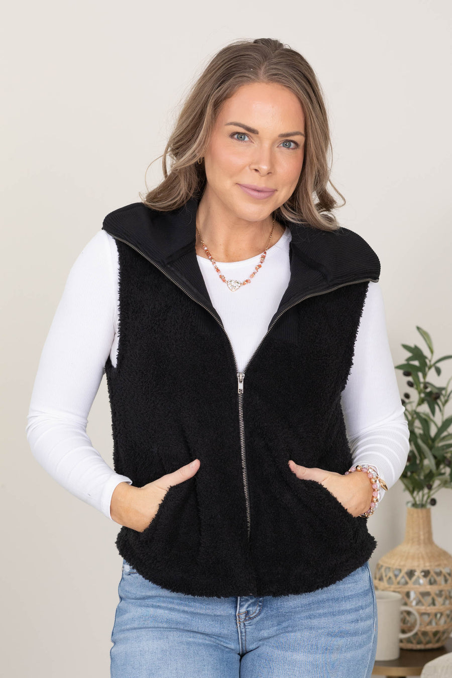 Sherpa Full Zip Vest
