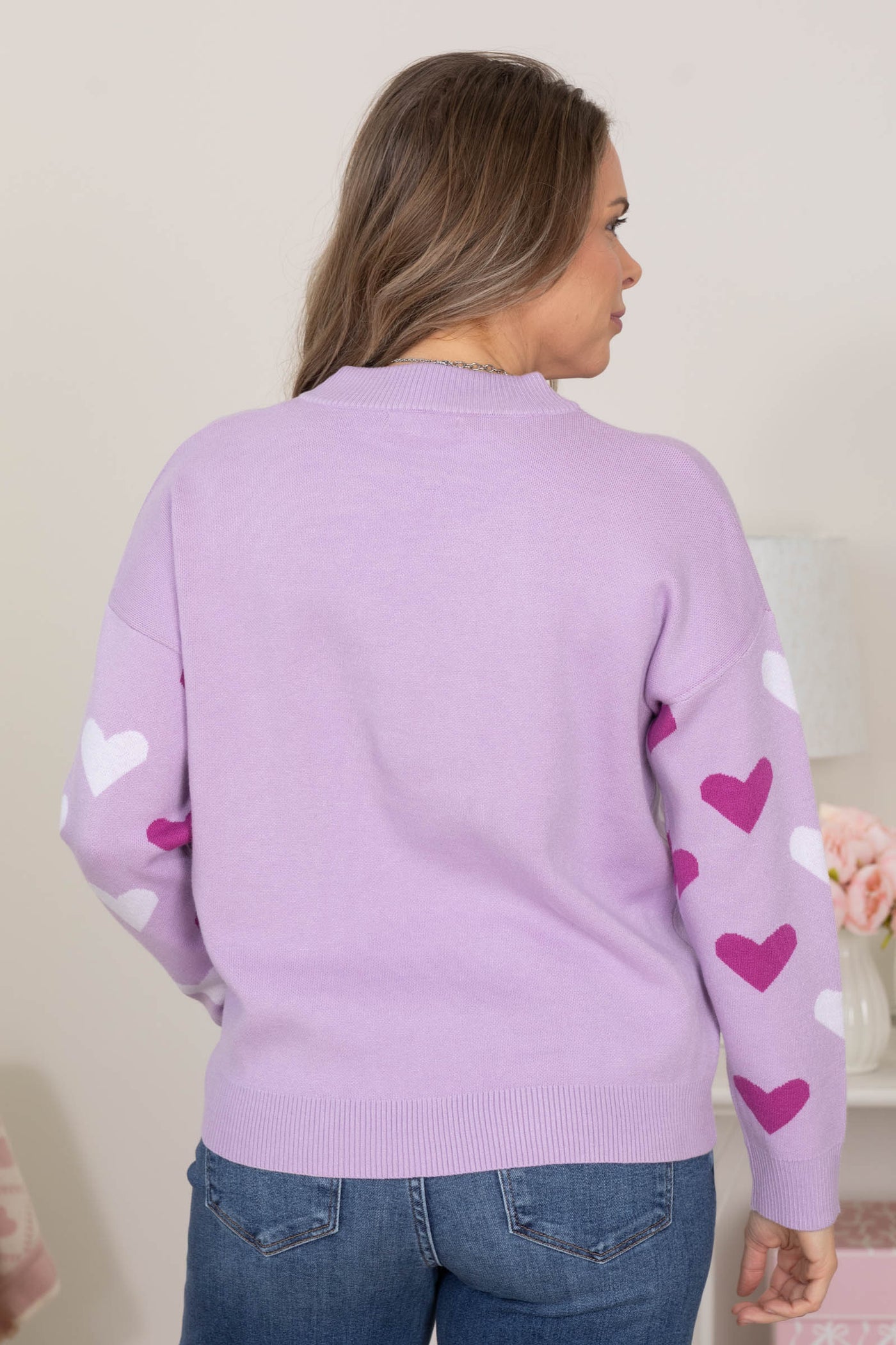 Valentine Heart Knit Sweaters