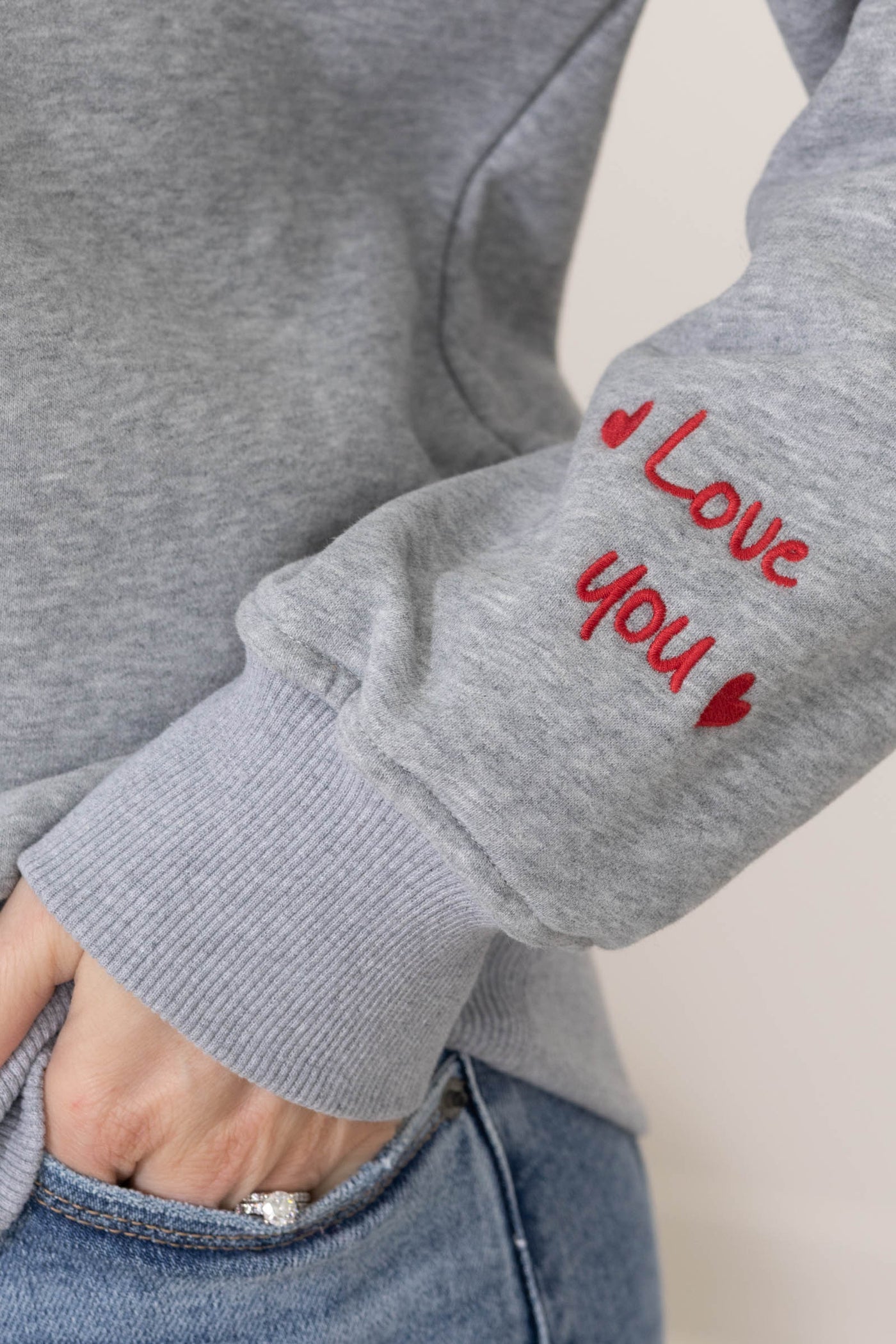 Heather Grey How Loved Graphic Fleece Sweatshirt