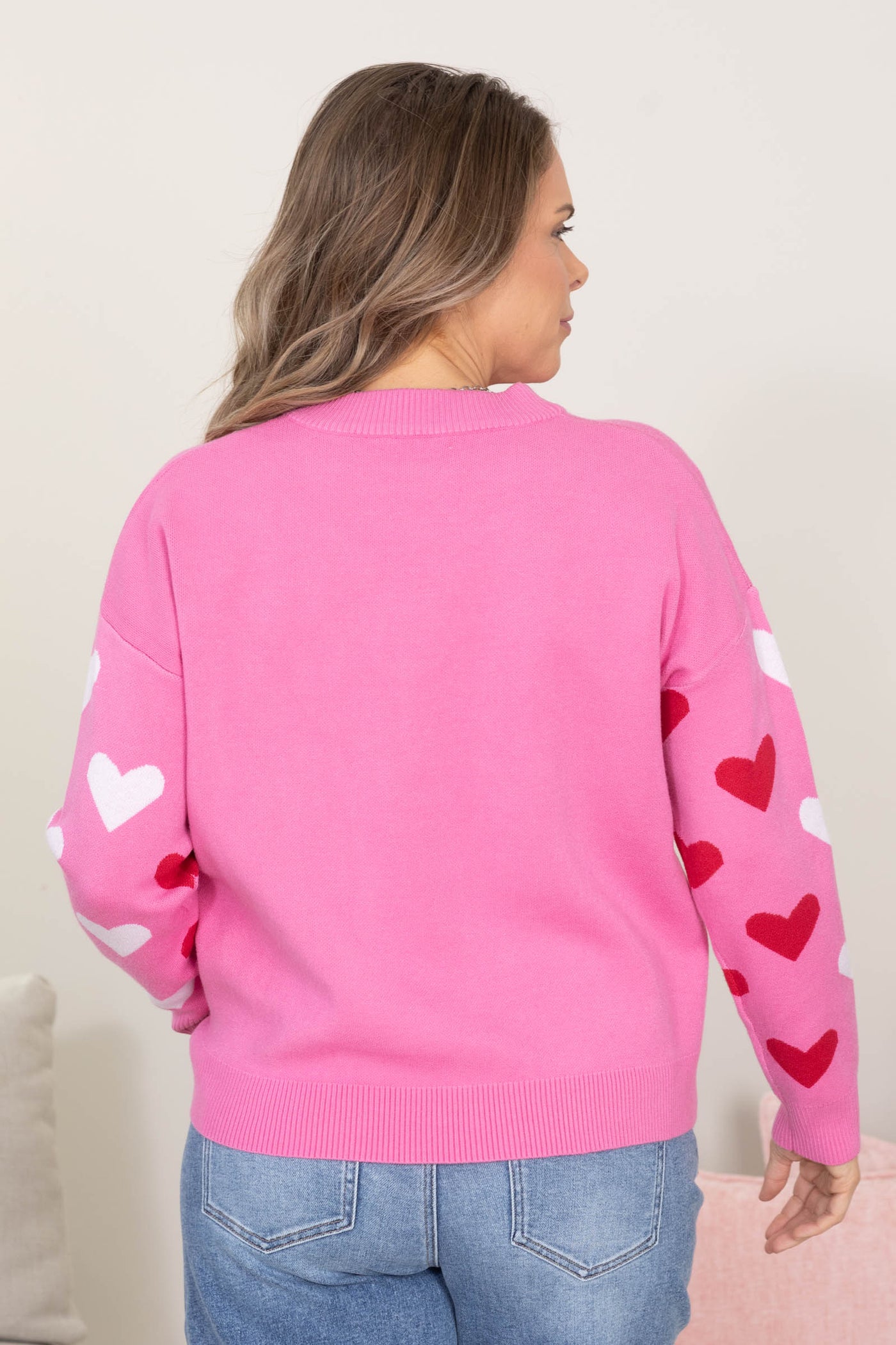 Valentine Heart Knit Sweaters
