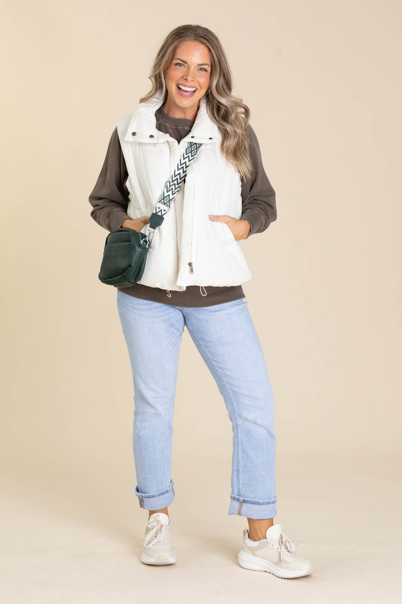 Mica Denim Light Wash Mid Rise Cuffed Jean