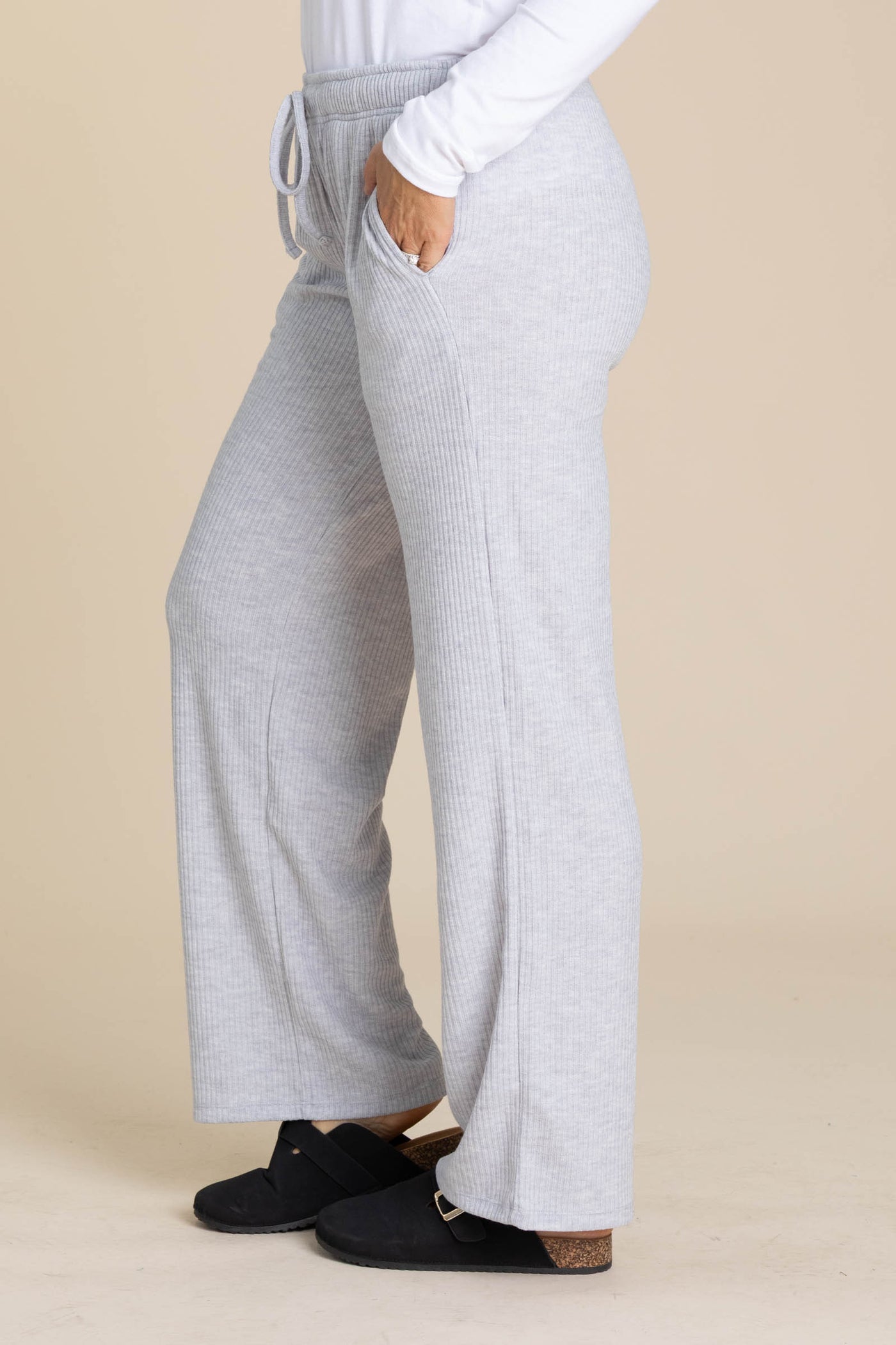 Ribbed Drawstring Lounge Pants