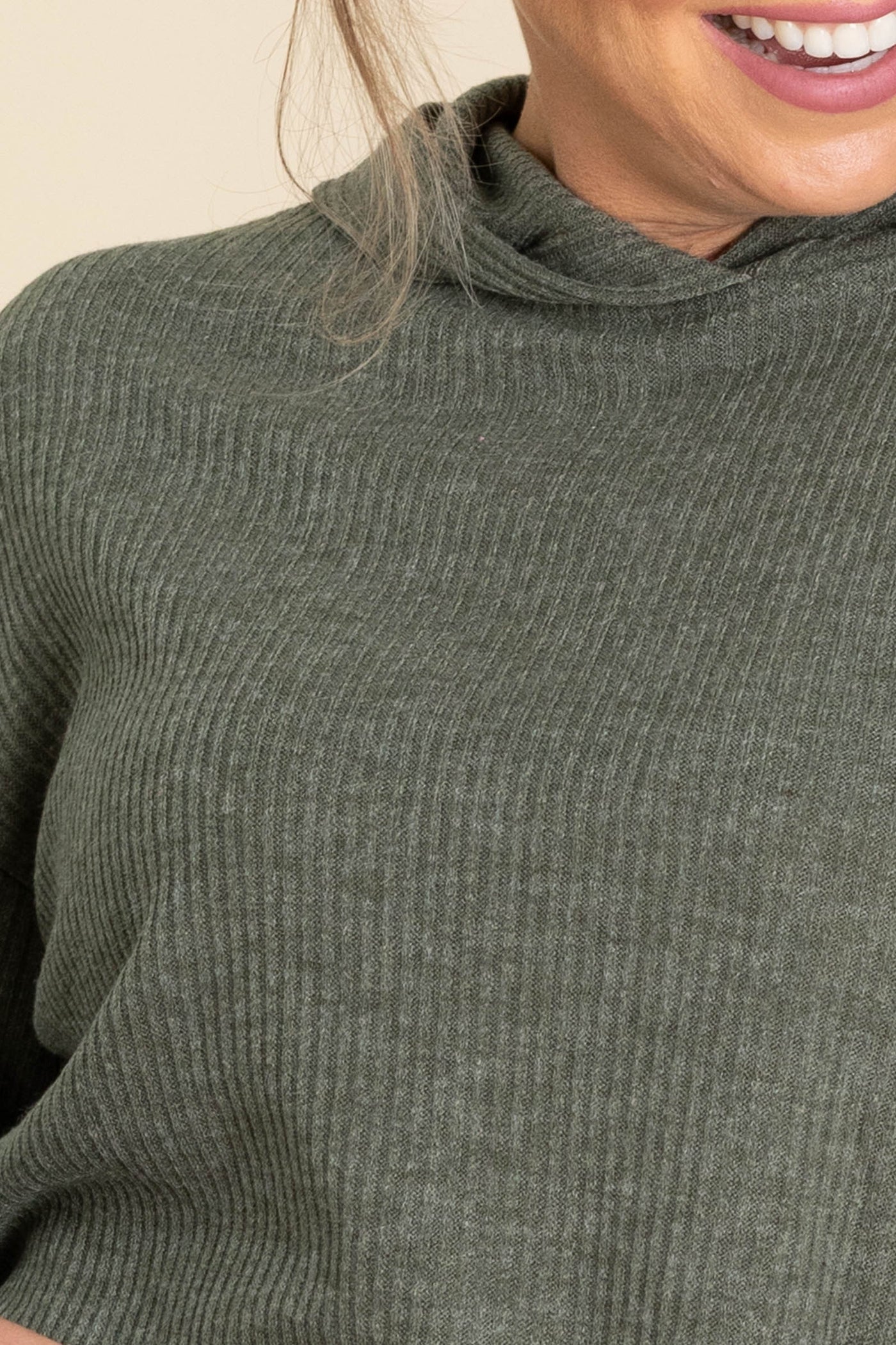 Ribbed Knit Hoodies
