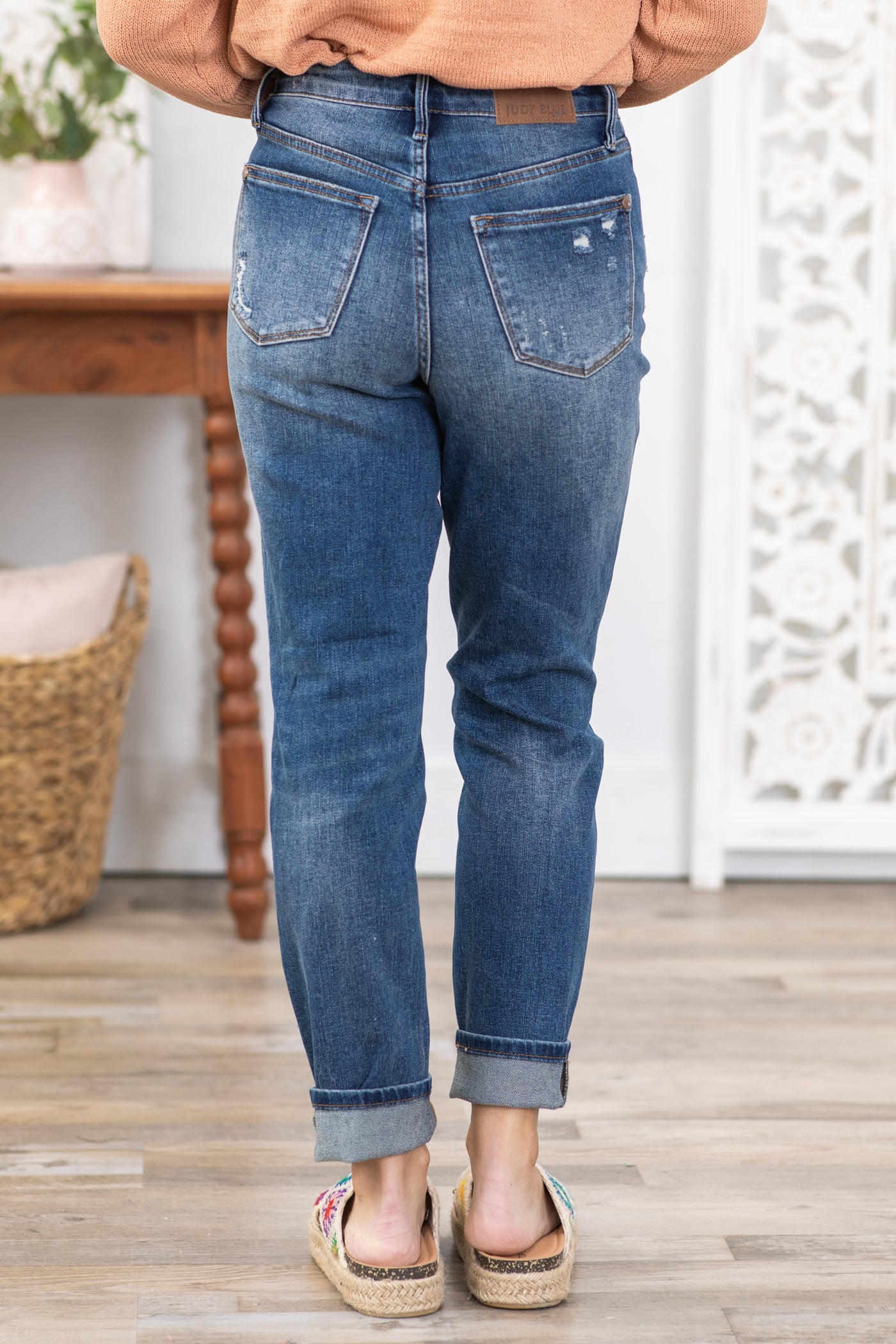 Judy Blue Tummy Control Dark Wash Slim Jeans · Filly Flair