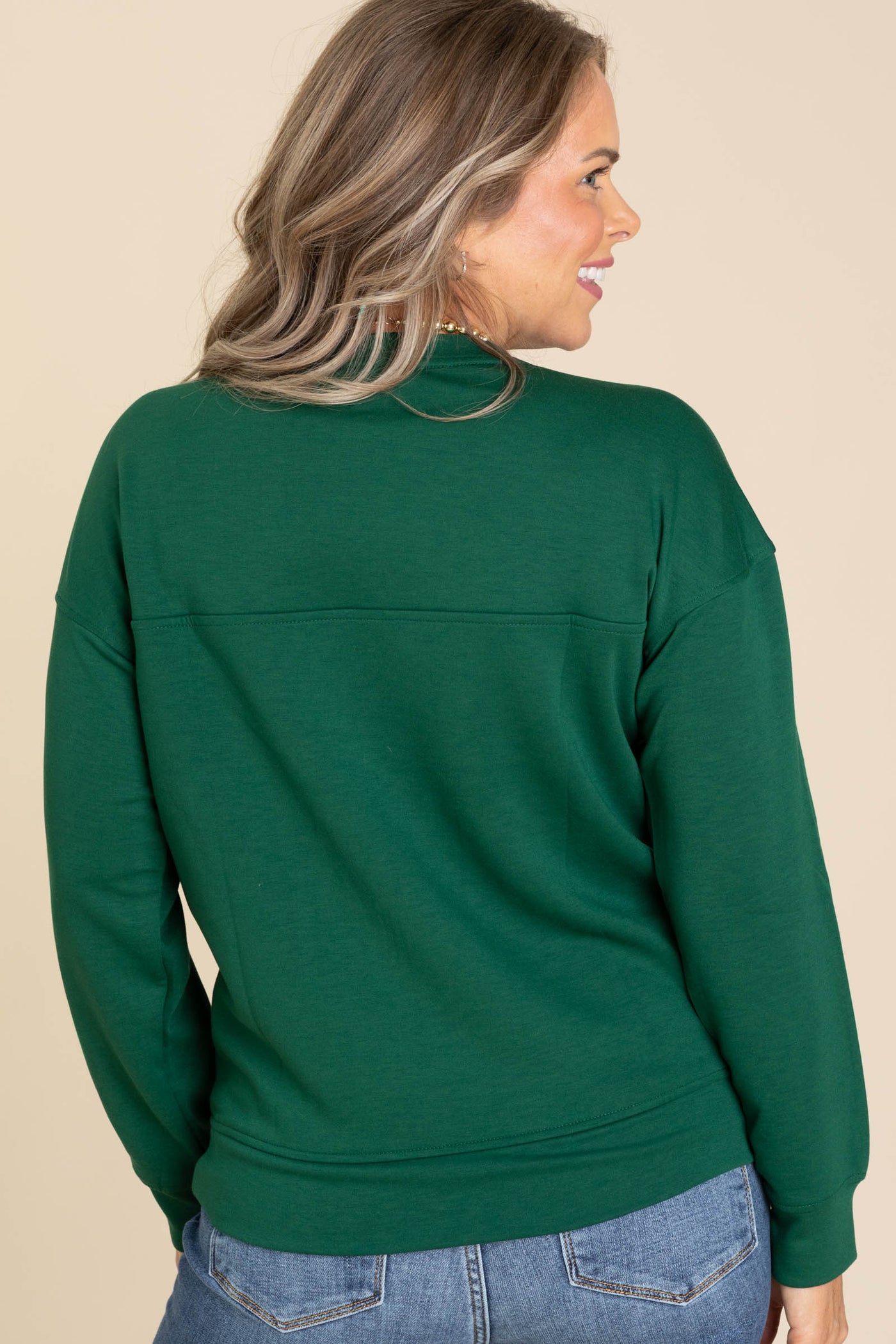 Solid Scuba Round Neck Sweatshirt
