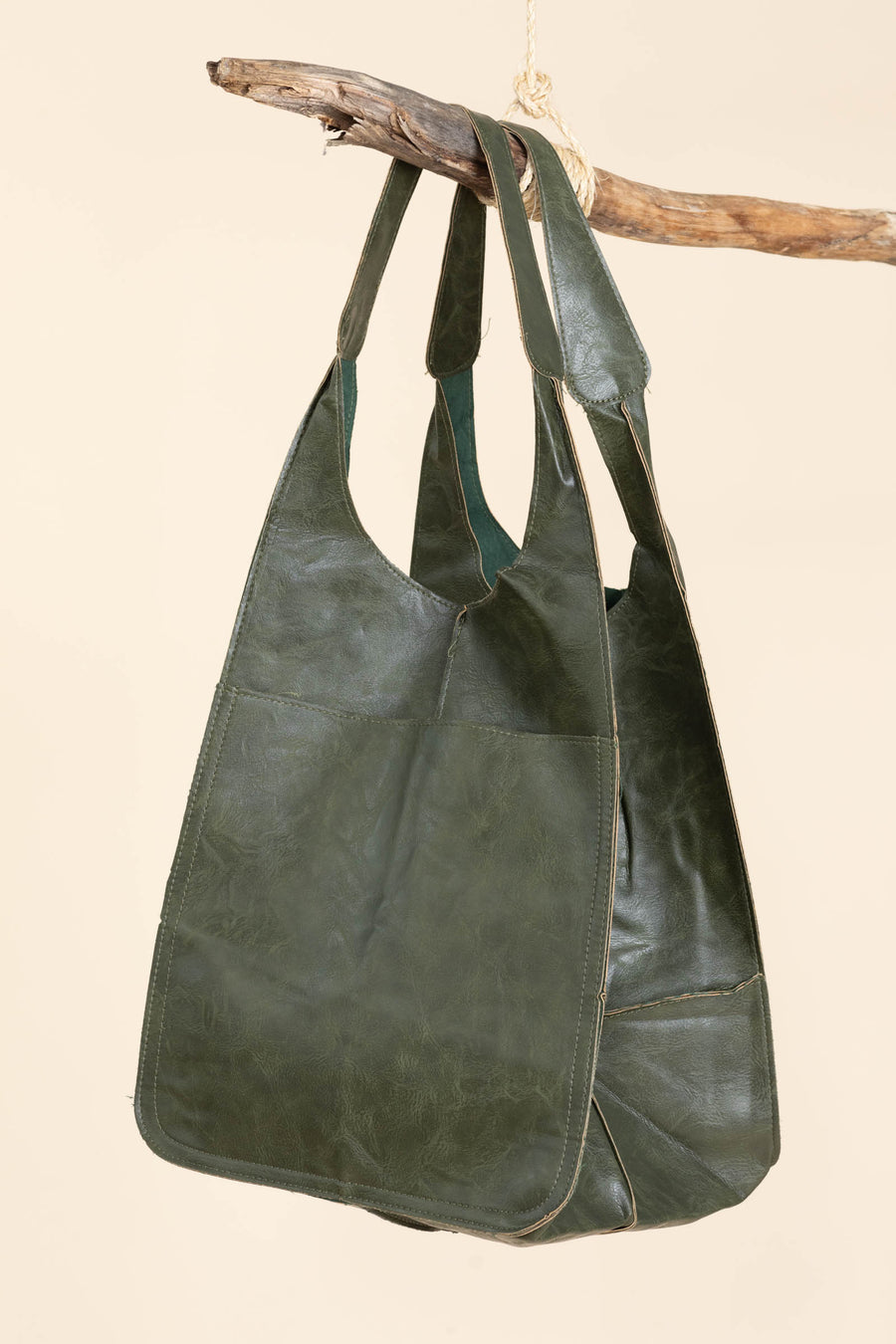 Large Capacity Soft Vegan Leather Bags
