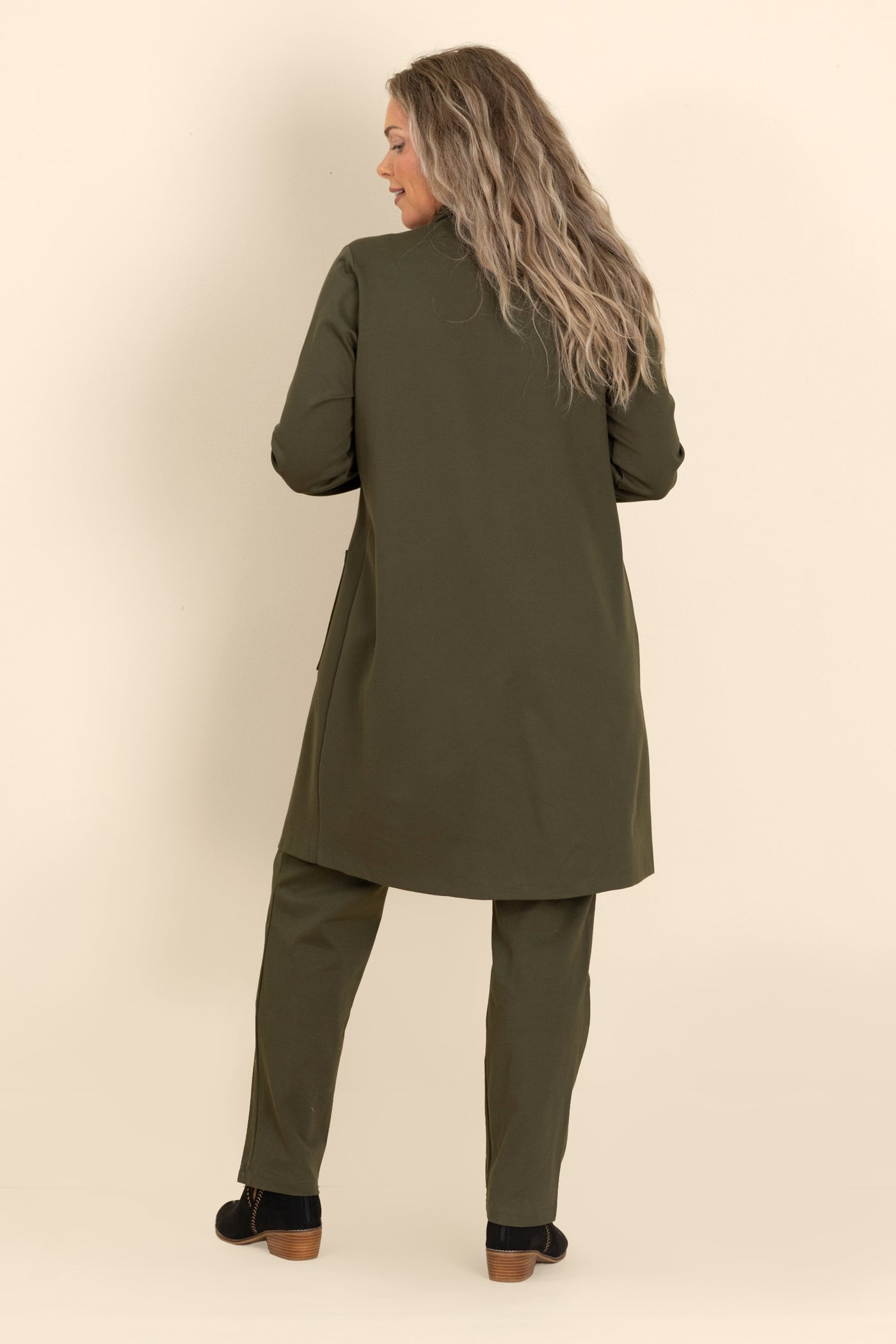 Lapel Front Pocket Cardigan Jacket