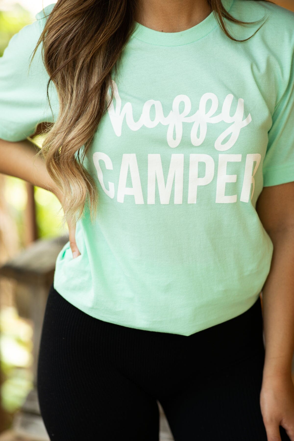 Mint Happy Camper Graphic Tee - Filly Flair