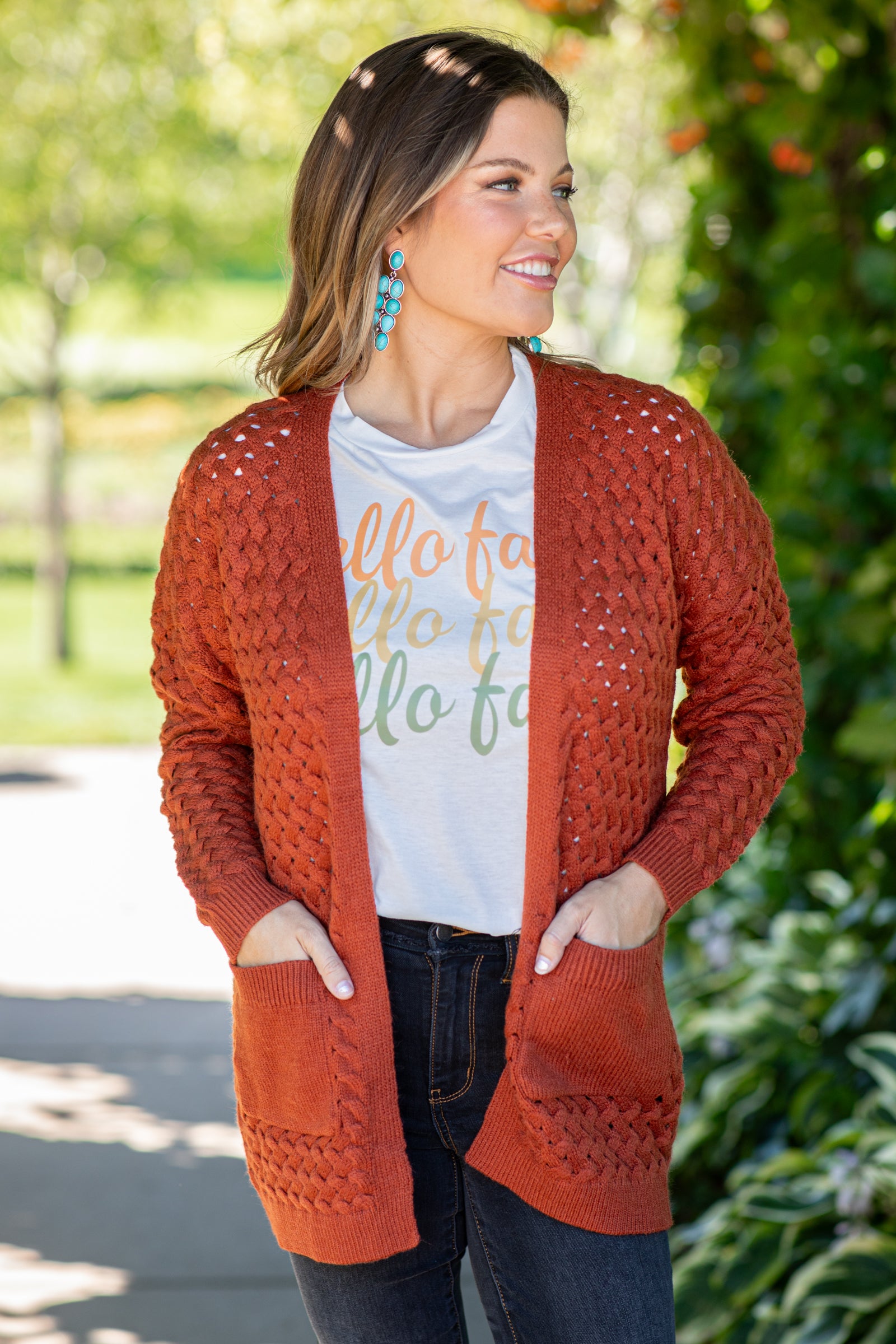 Orange Ombre Criss-Cross Front Top · Filly Flair