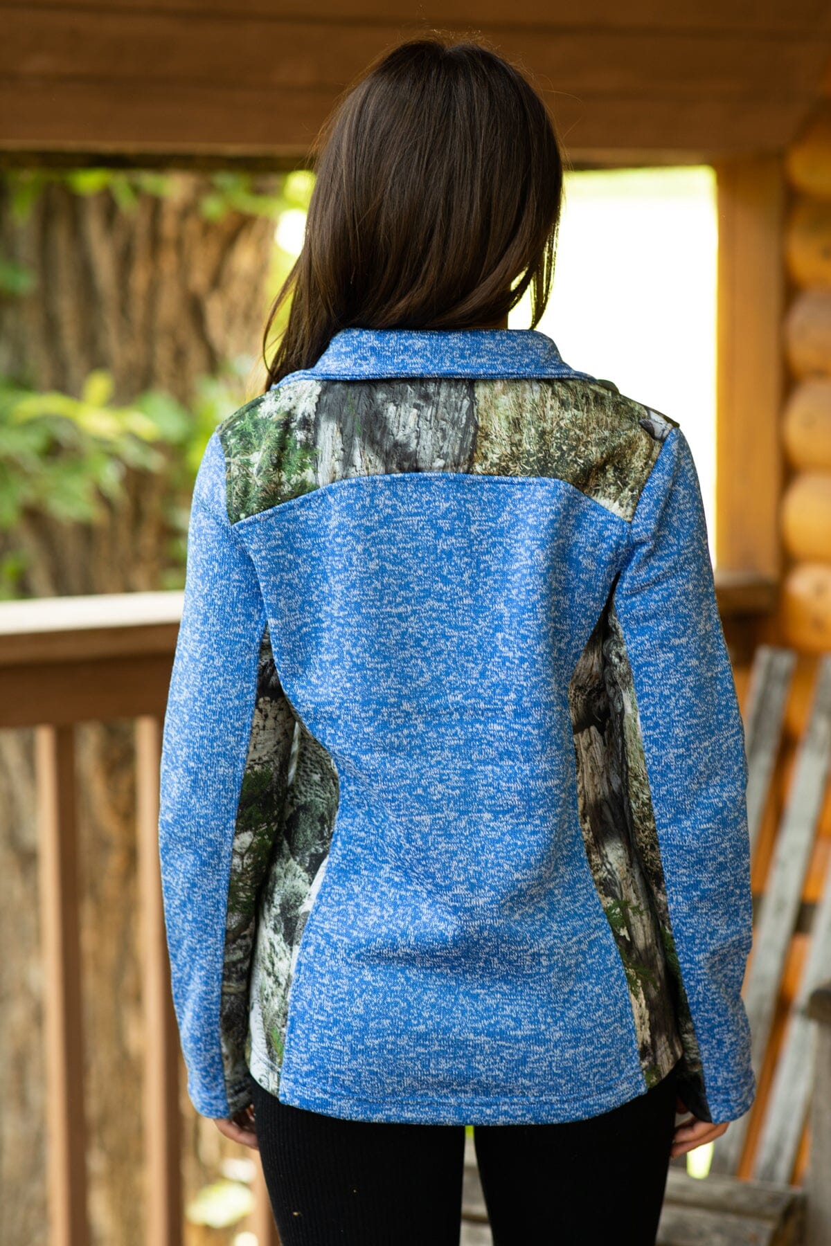 Royal Full Zip Sweatshirt With Camo - Filly Flair