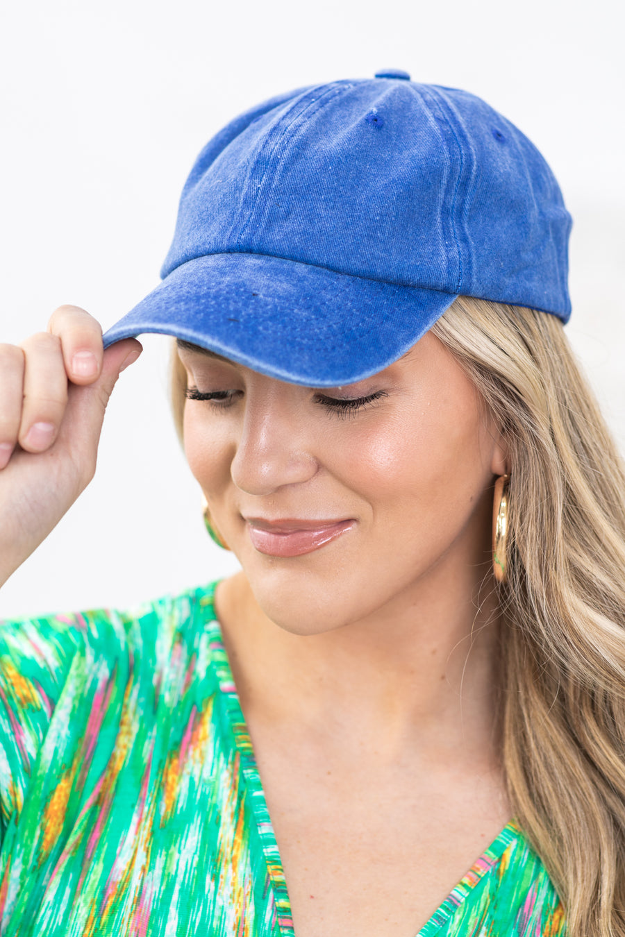 Blue Washed Vintage Baseball Hat