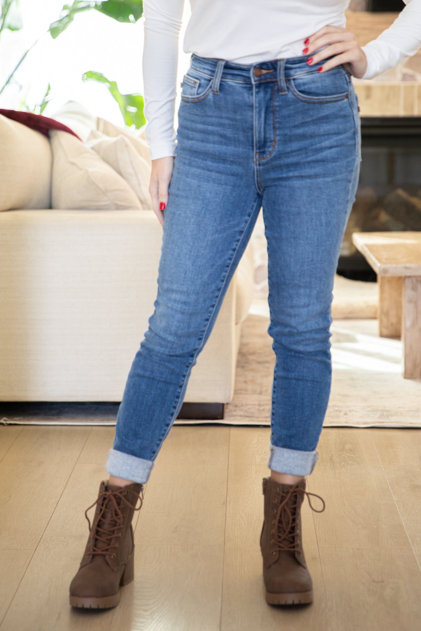Judy Blue Thermal Insulated Skinny Jeans