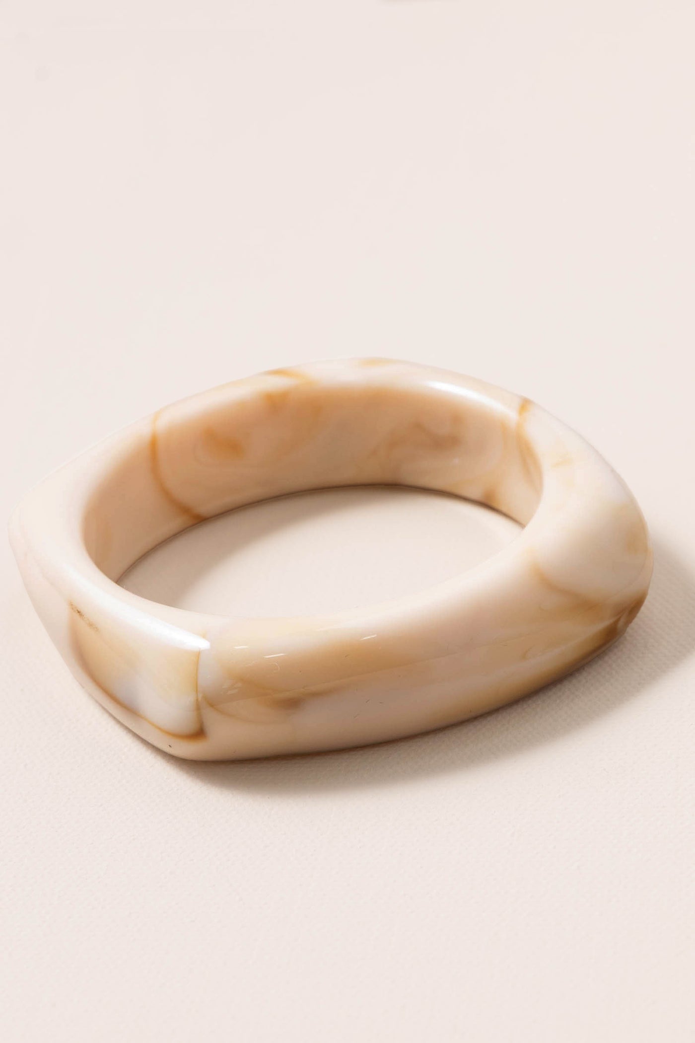 Marbled Acetate Square Bangle Bracelets