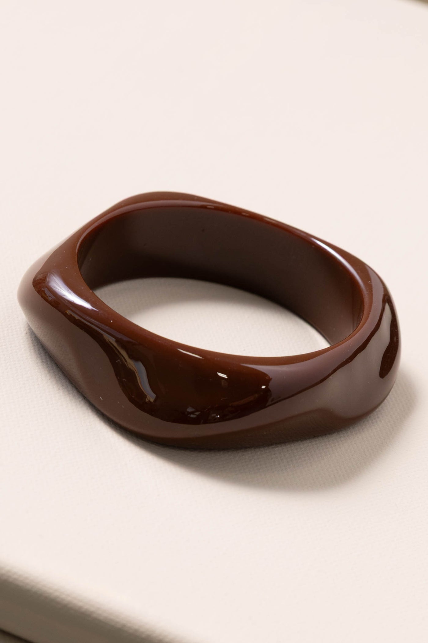 Marbled Acetate Square Bangle Bracelets