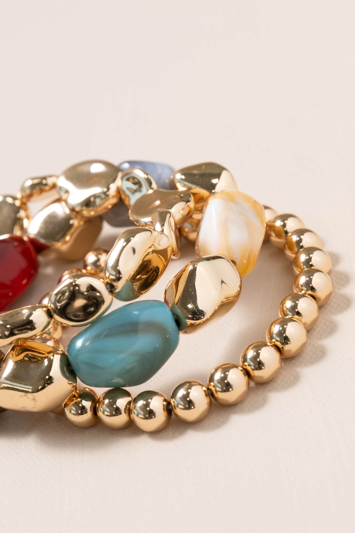 Multicolor Mixed Bead Bracelet Set