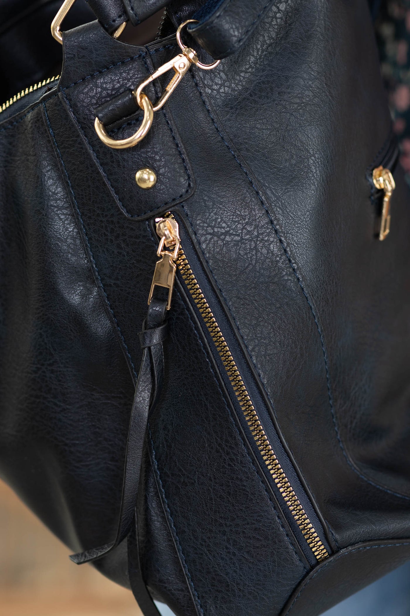 Simple Faux Leather  Shoulder Bag