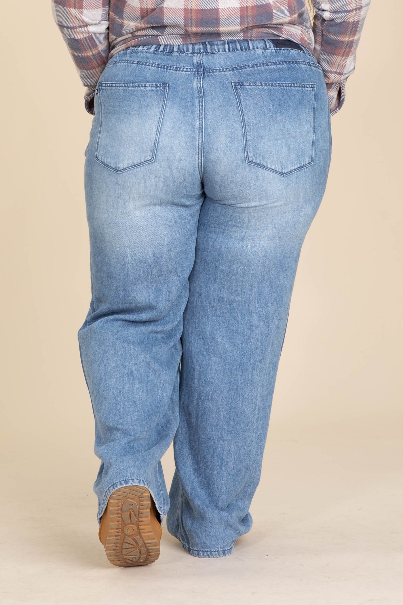 Judy Blue Wilhemina Elastic Waist Side Panel Jeans