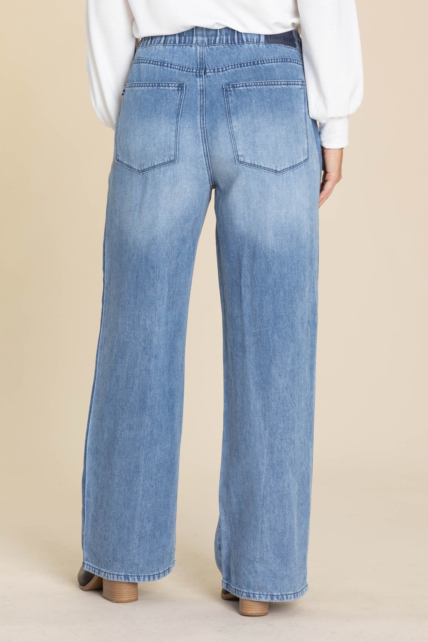 Judy Blue Wilhemina Elastic Waist Side Panel Jeans