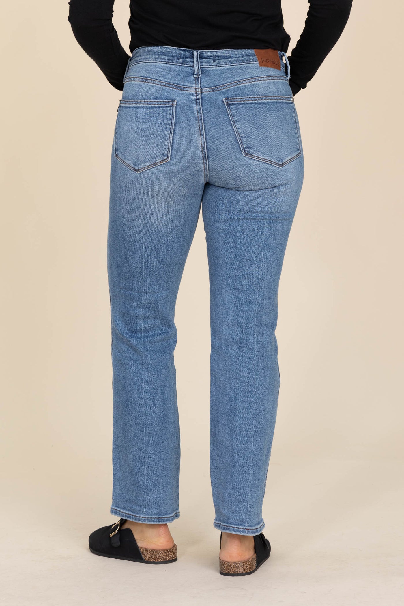 Judy Blue Slim Straight Rigid Button Fly Jean