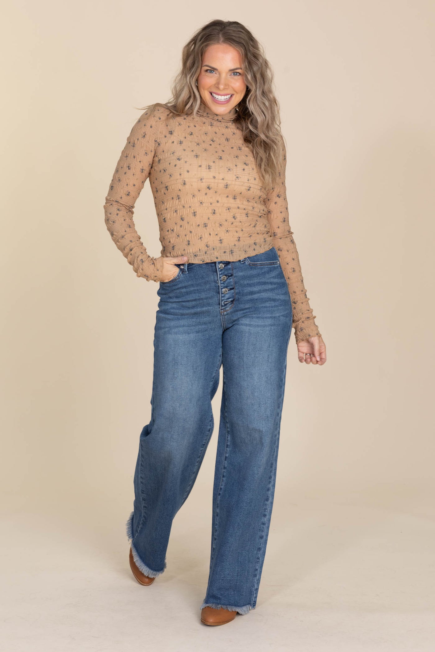 Judy Blue Column Straight Button Fly Jeans