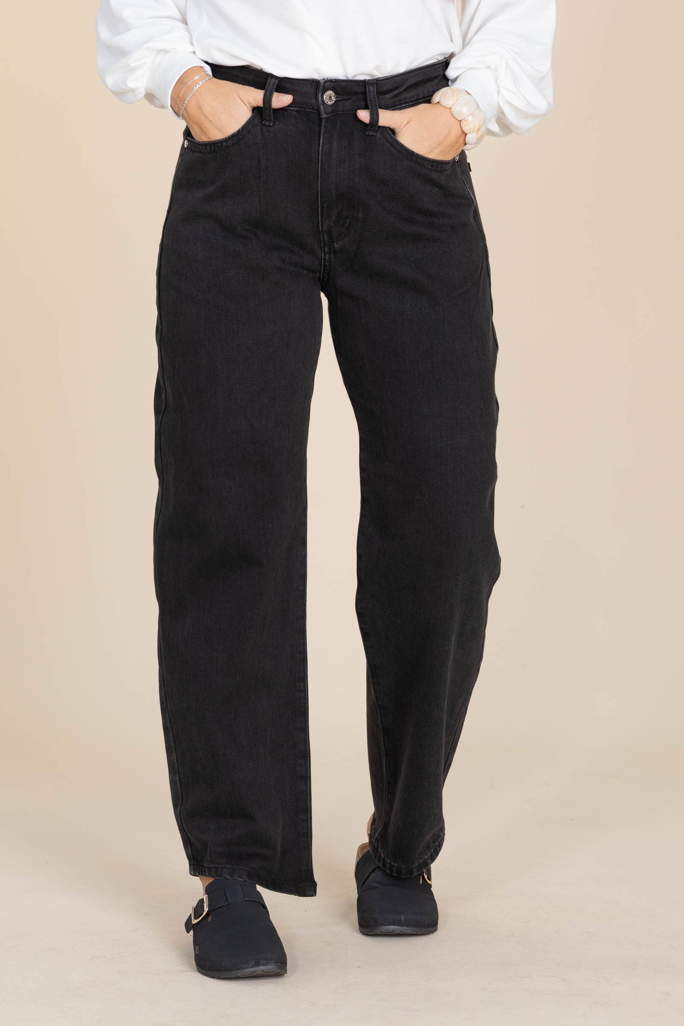 Judy Blue Black Trouser Rigid Magic Jeans