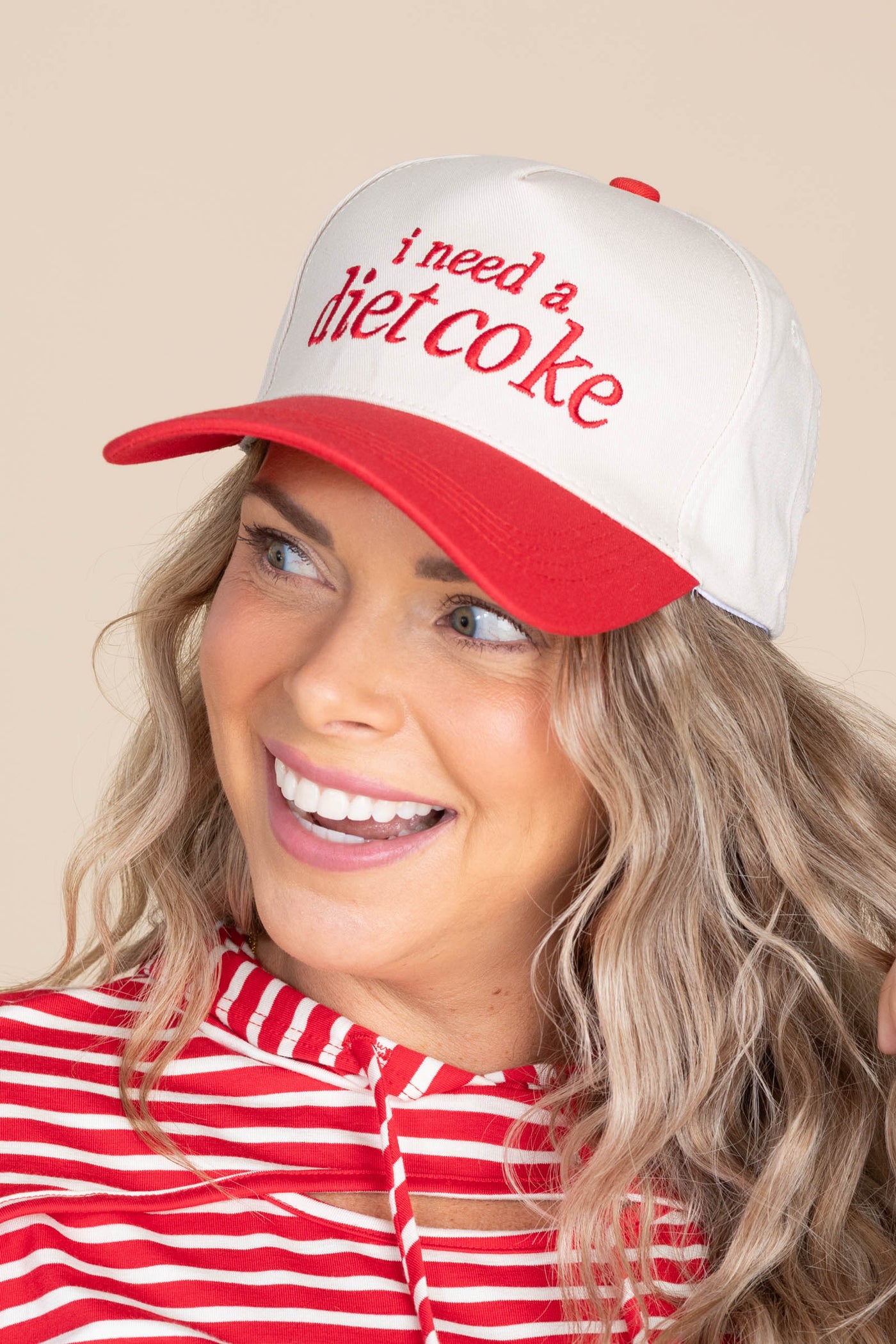 Red I Need A Diet Coke Hat