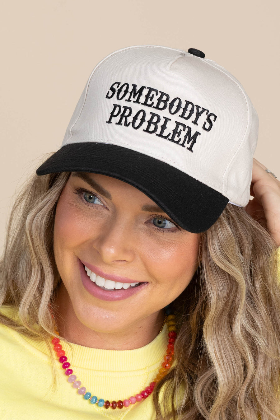 Black Somebody's Problem Hat