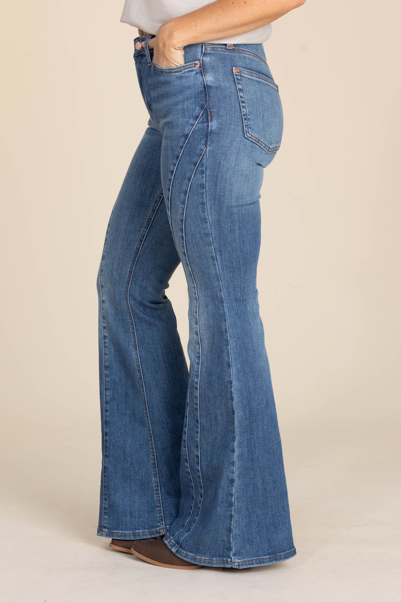 Judy Blue New Flare Double Angular Seam Jean