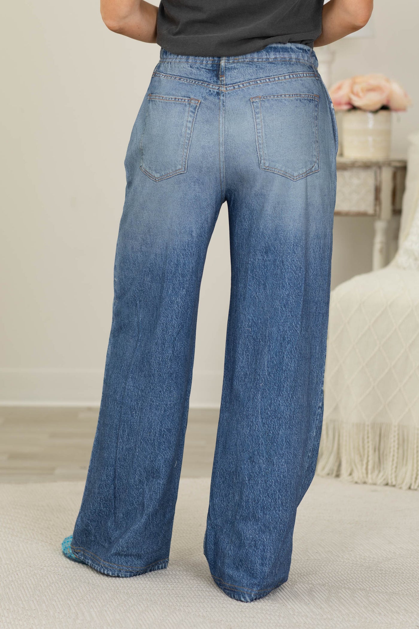 The Illusion Denim French Terry Pants