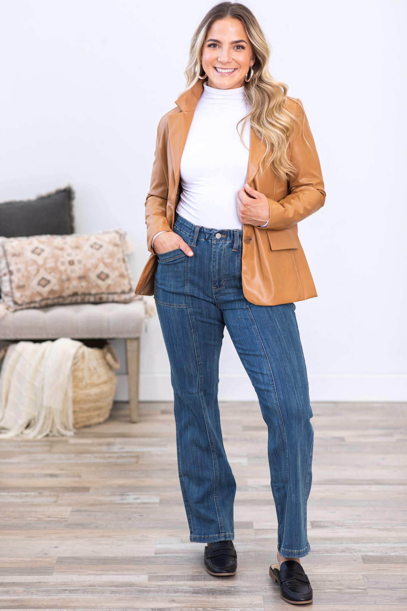 Judy Blue Tummy Control Straight Leg Jeans · Filly Flair