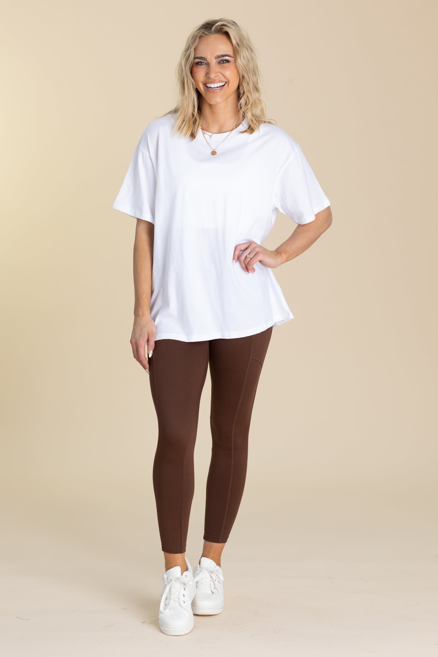Loose Fit Cotton Short Sleeve Knit Top