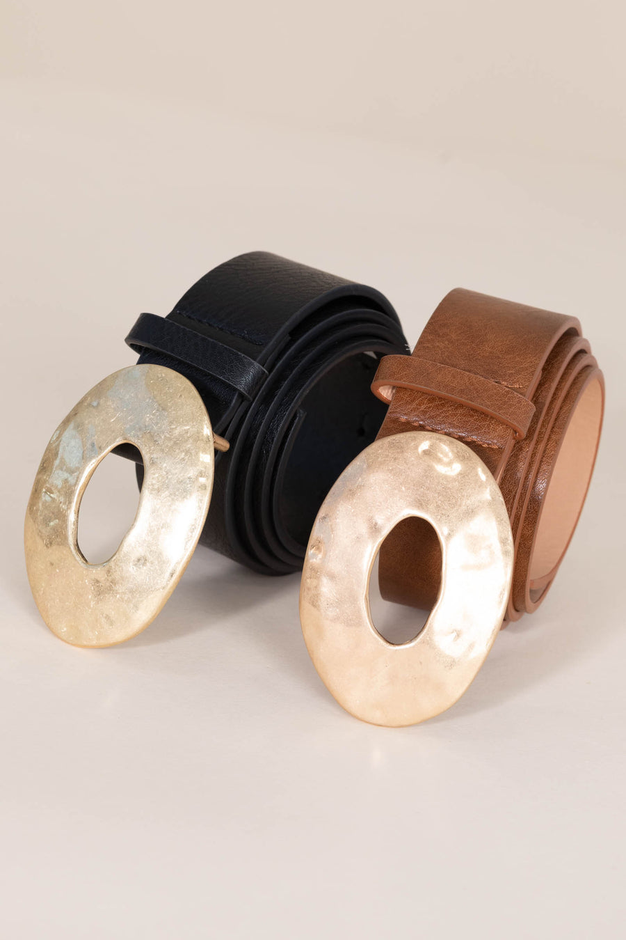 Metal Oval Buckle Belts