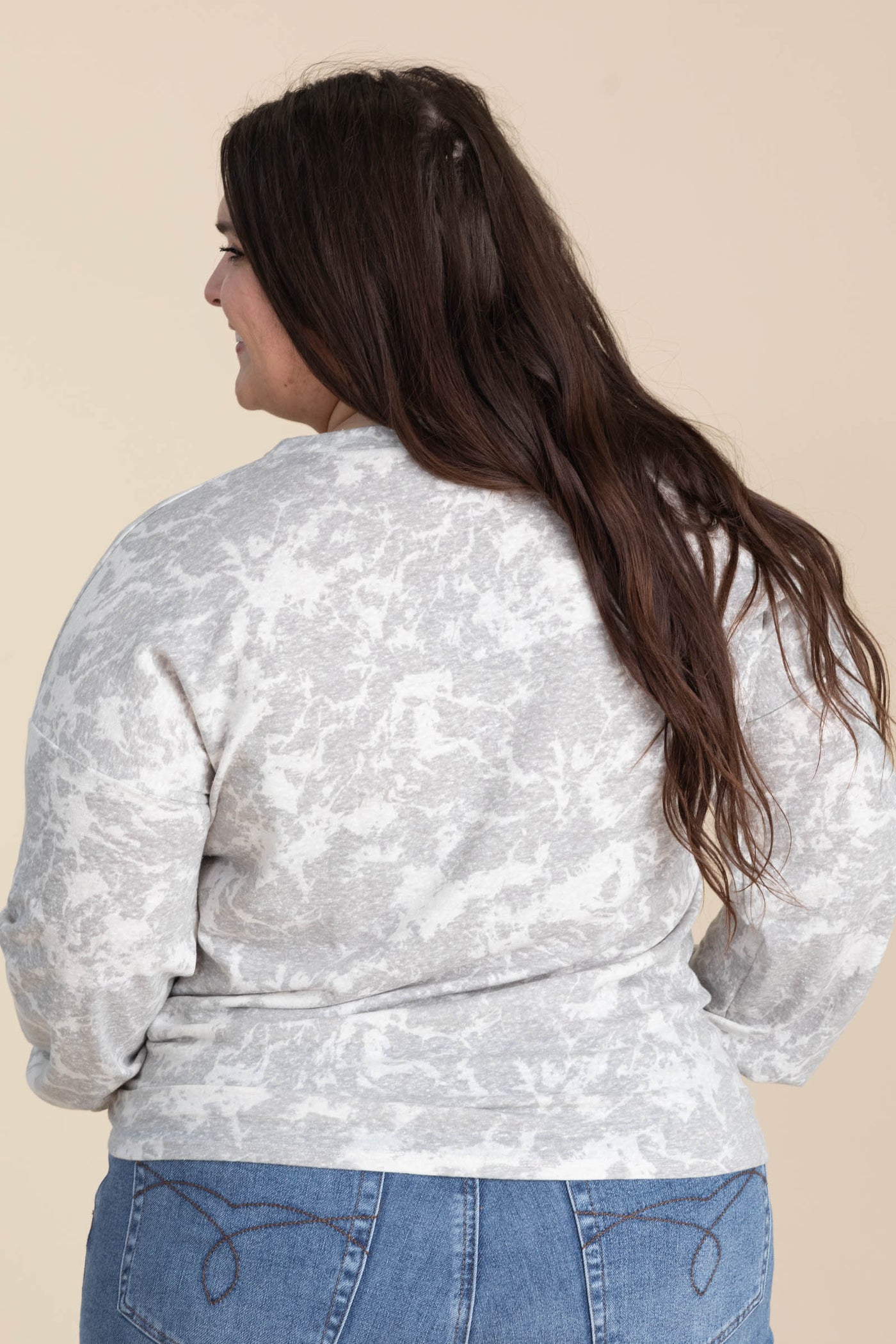 Marble Wash Crewneck Sweatshirt