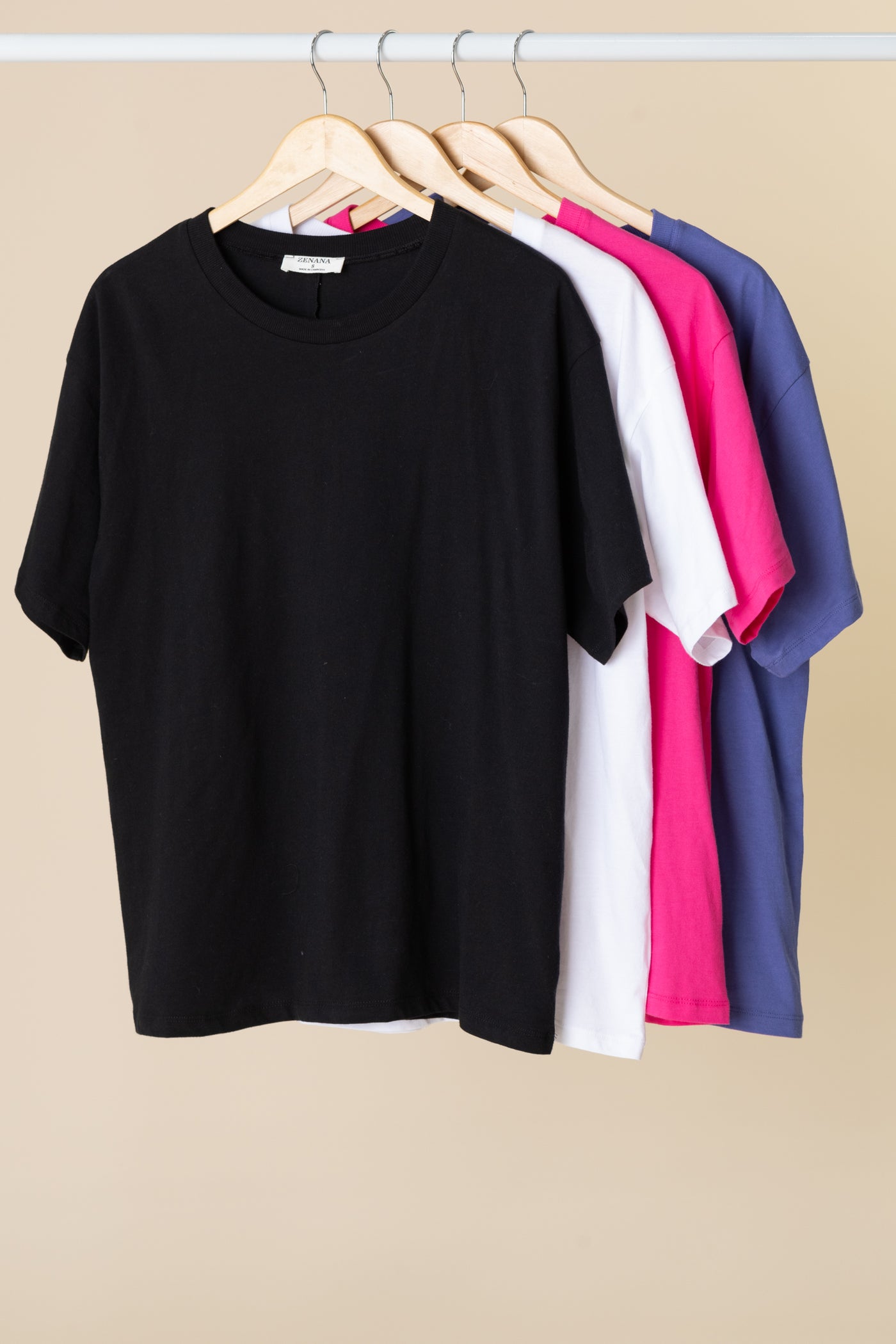 Loose Fit Cotton Short Sleeve Knit Top