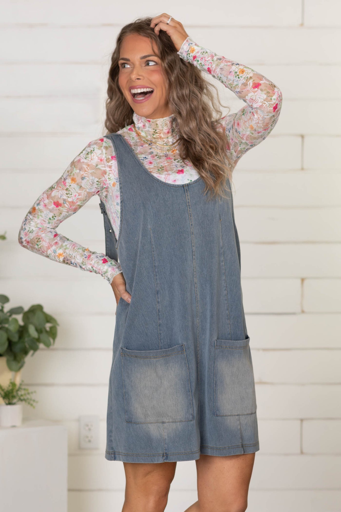 Blue Meadow Jumper Dress