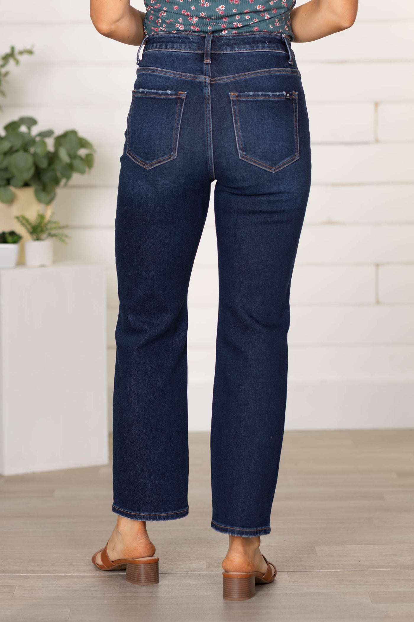 J21 Dark Wash High Rise Straight Leg Jeans