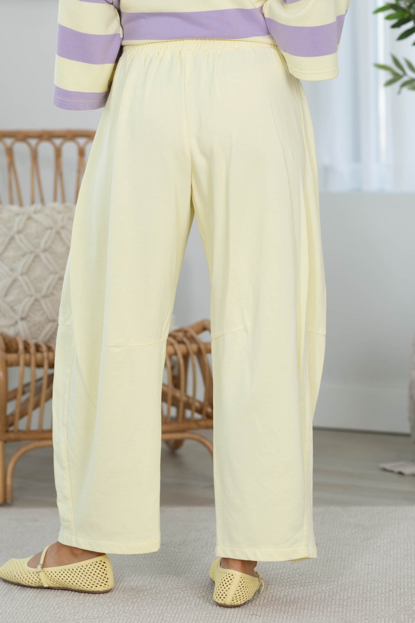 Cotierra Essential Barrel Leg Sweatpants