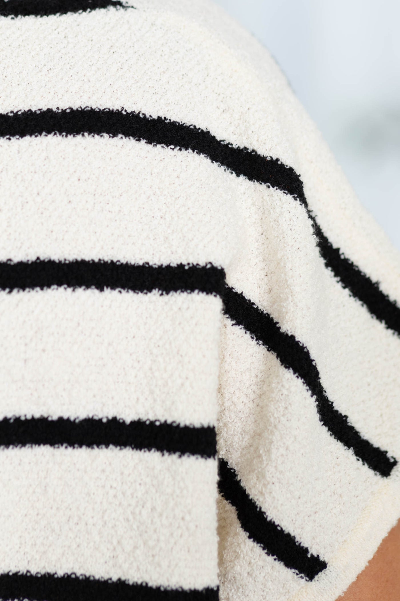 Stripe Relaxed Knit Sweater Top