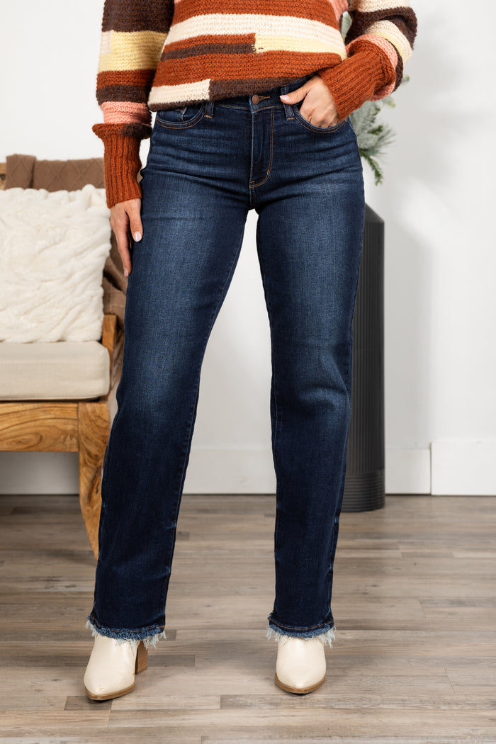 Judy Blue Jayza Full Size Straight Leg Cropped Jeans