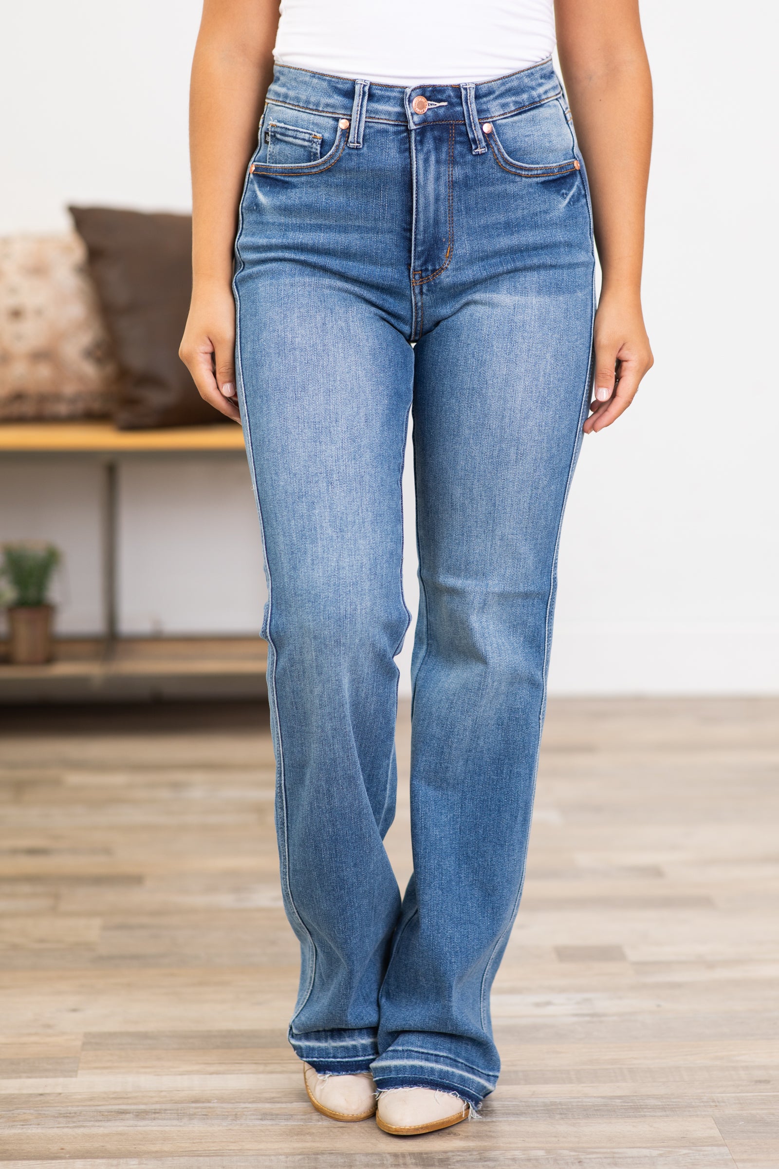 Judy Blue Tummy Control Bootcut Jeans · Filly Flair