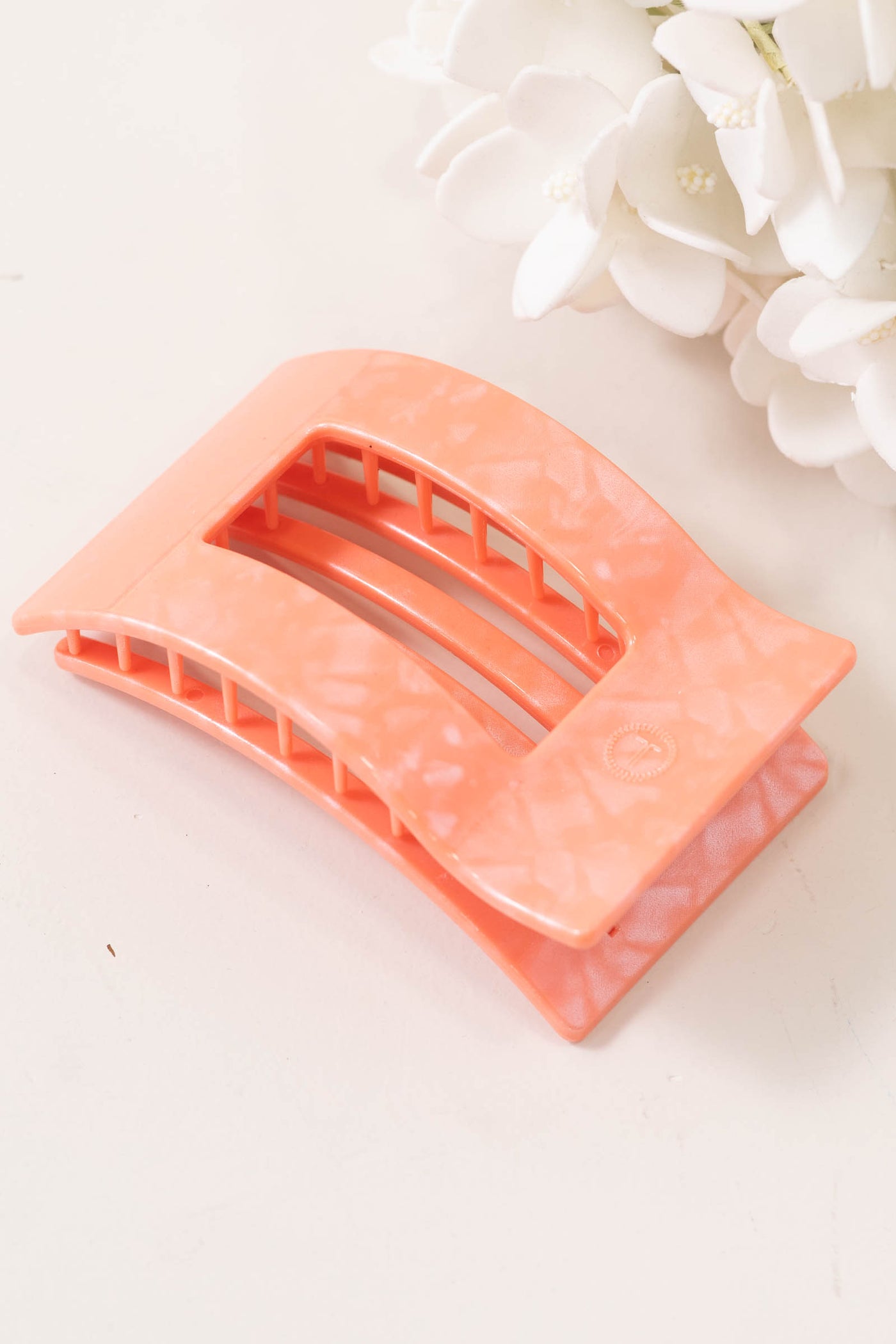 Dreamsicle Flat Rectangle Hair Clip