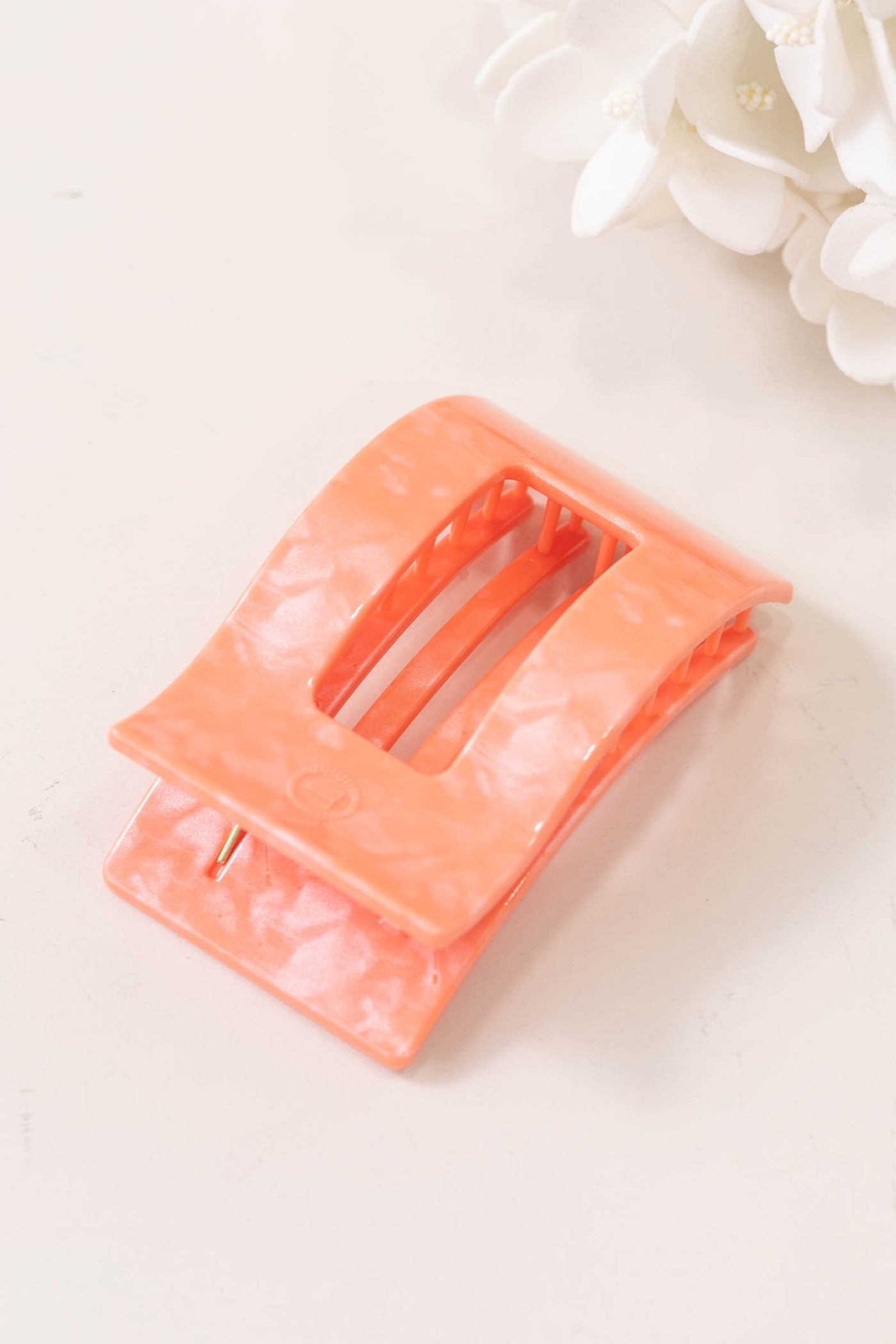 Dreamsicle Flat Rectangle Hair Clip